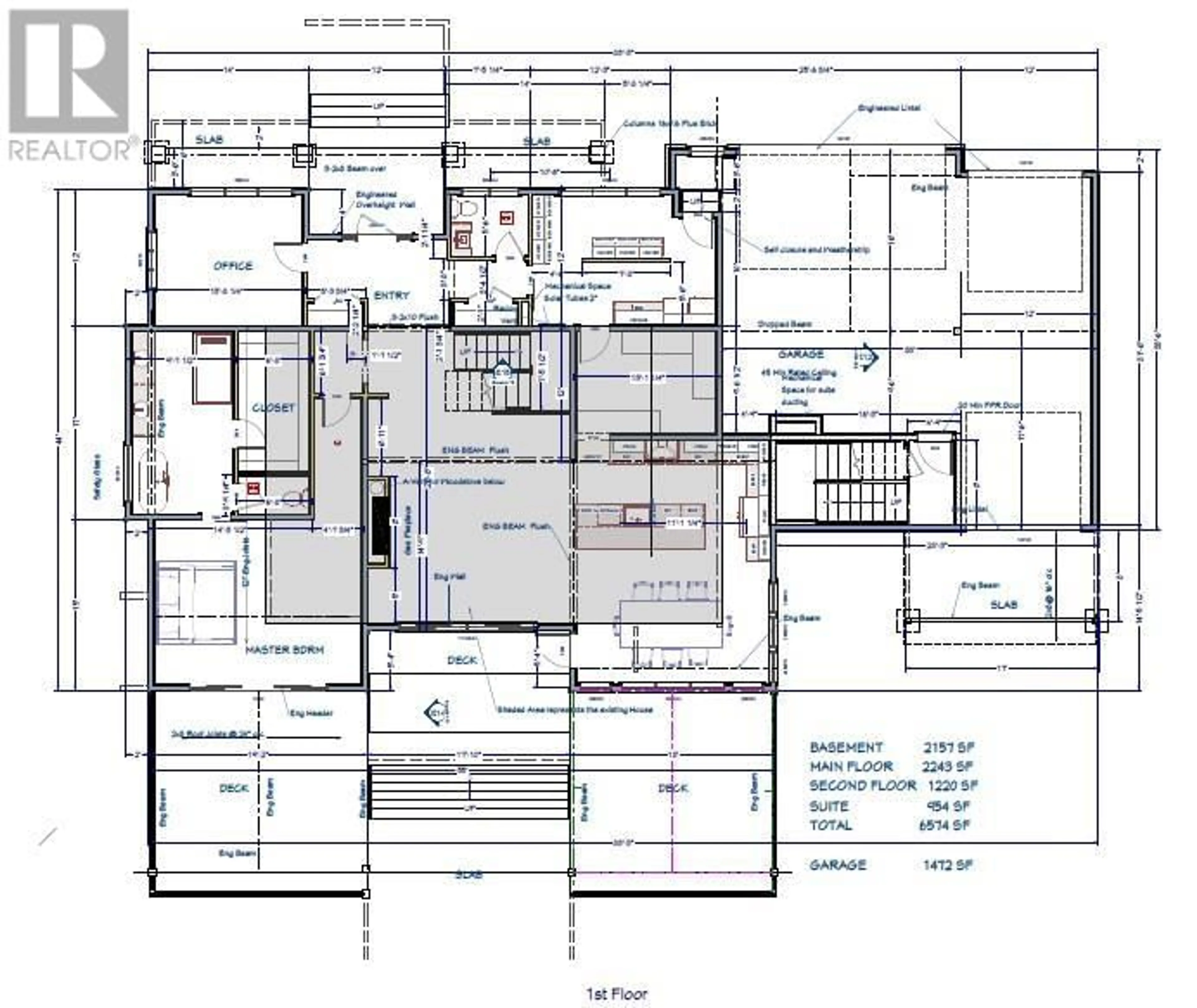 Floor plan for 2070 Fisher Road, Kelowna British Columbia V1W2H2