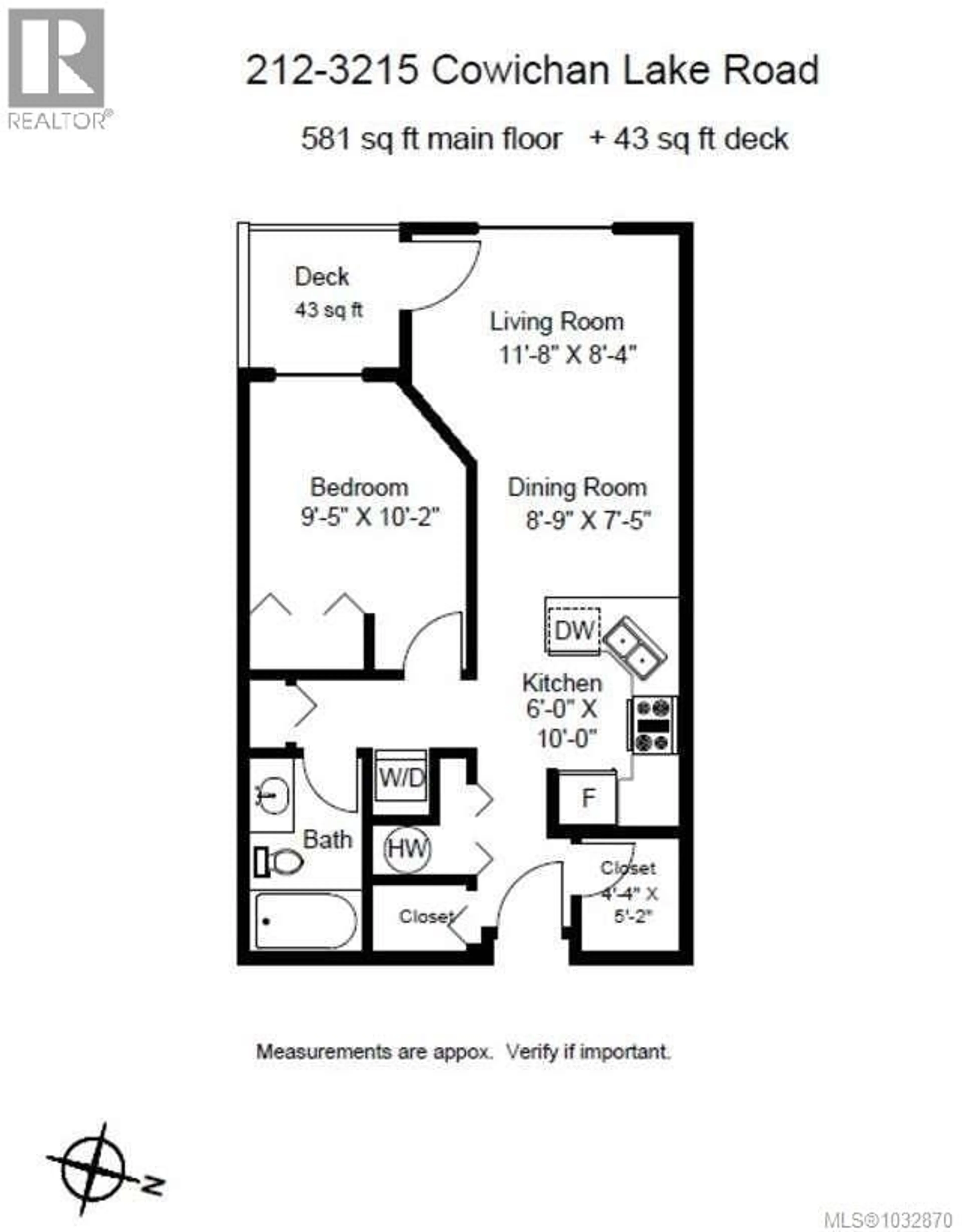 Floor plan for 212 - 3215 COWICHAN LAKE ROAD, Duncan British Columbia V9L5G5