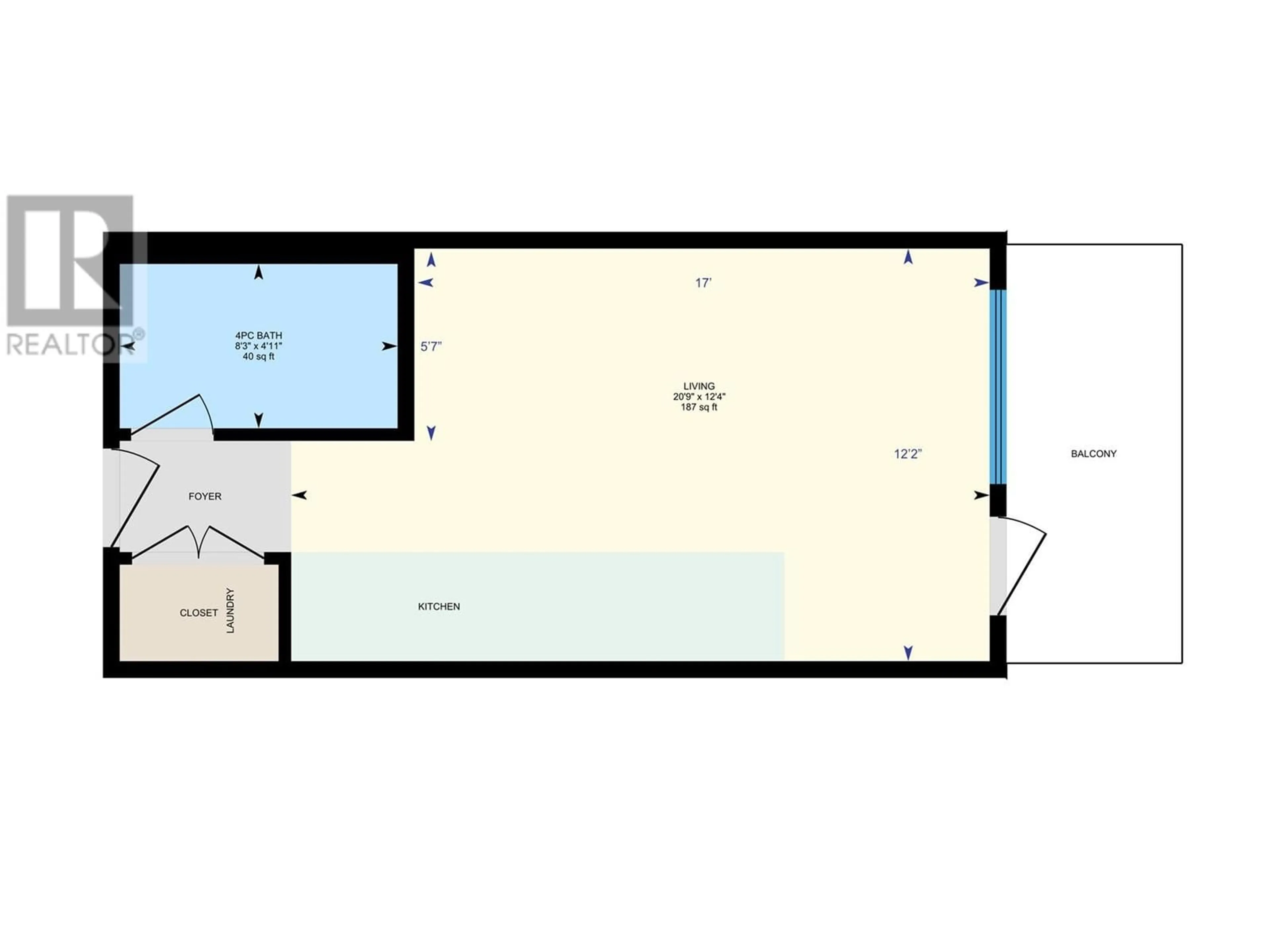 Floor plan for 3409 28 Avenue Unit# 418, Vernon British Columbia V1T0B3