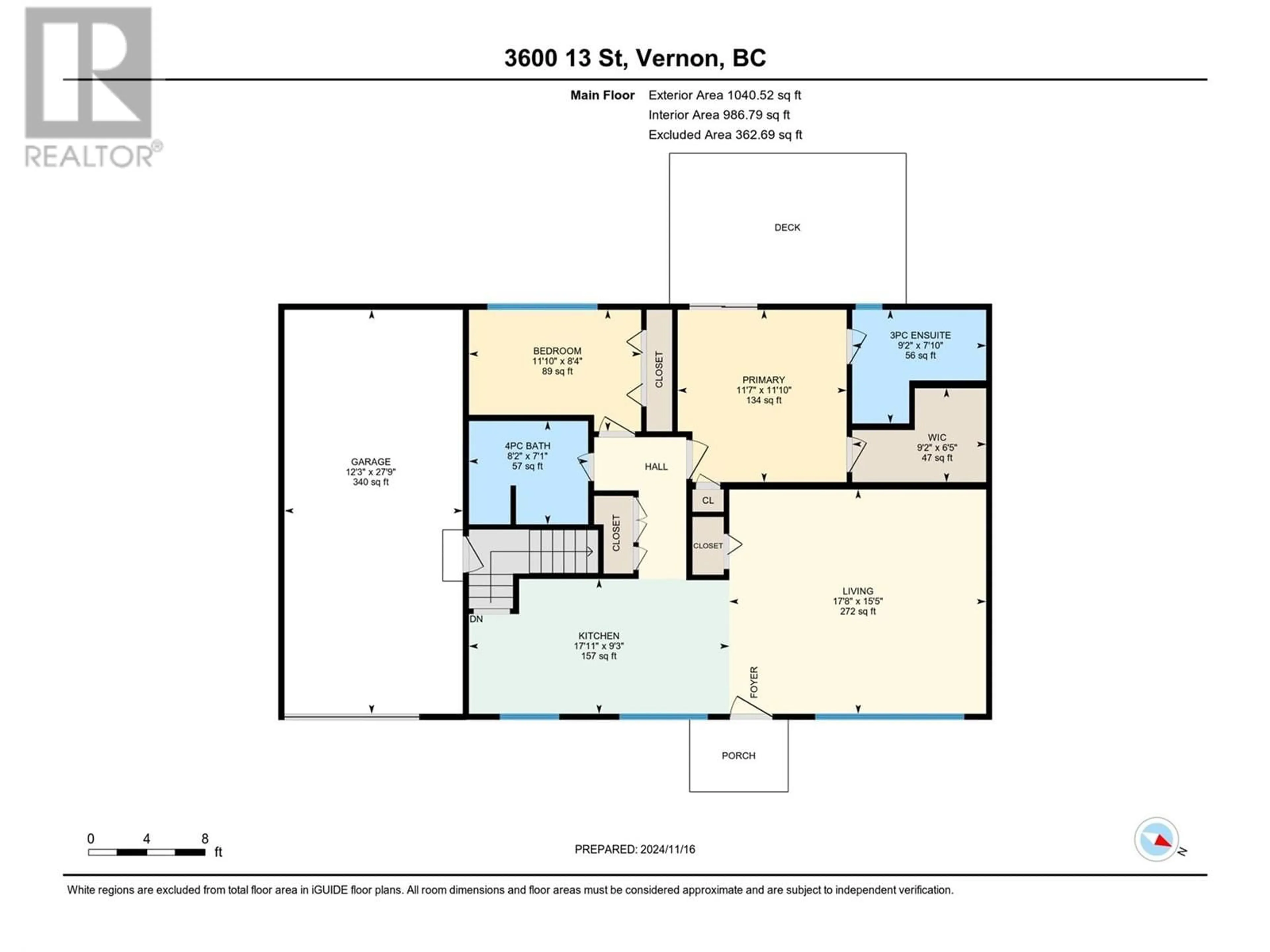 Floor plan for 3600 13 Street, Vernon British Columbia V1T3T4