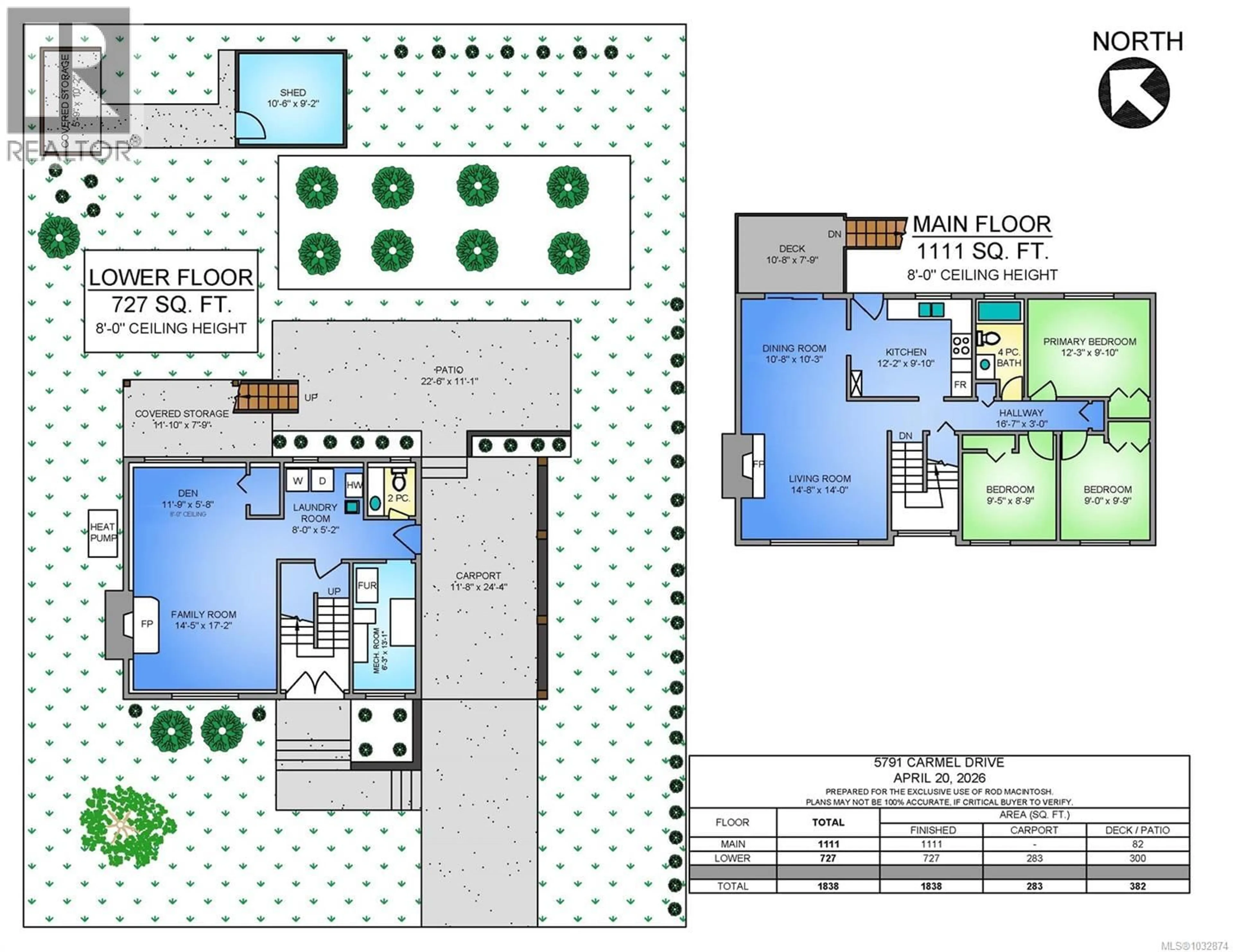 Floor plan for 5791 CARMEL DRIVE, Duncan British Columbia V9L4G9