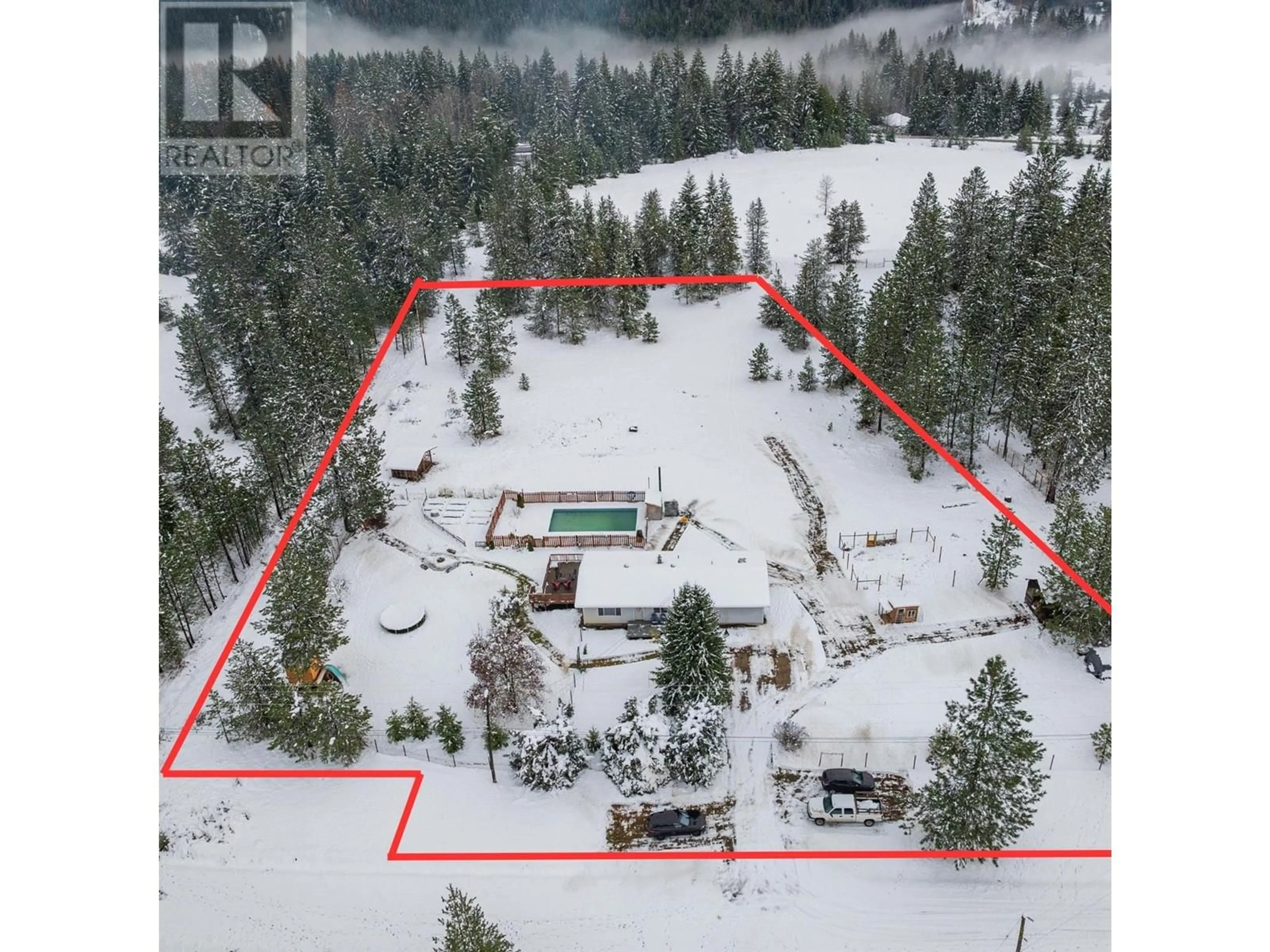 A pic from outside/outdoor area/front of a property/back of a property/a pic from drone, unknown for 3860 GAGE ROAD, Krestova British Columbia V0G1H2