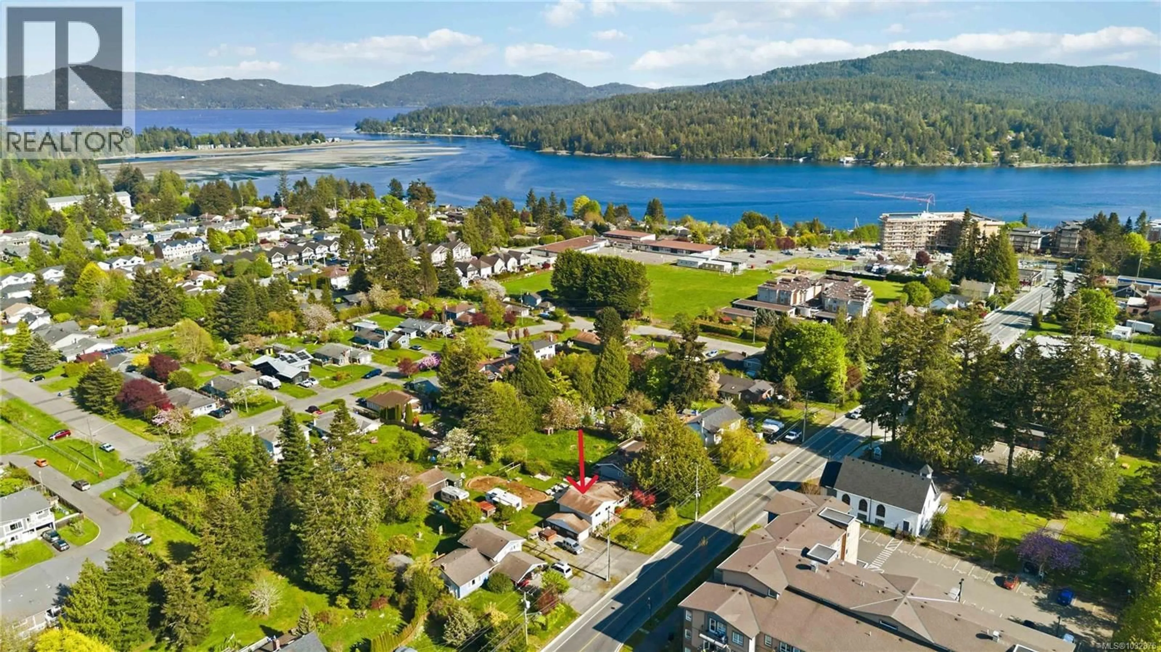 A pic from outside/outdoor area/front of a property/back of a property/a pic from drone, water/lake/river/ocean view for 2123 CHURCH ROAD, Sooke British Columbia V9Z0W7