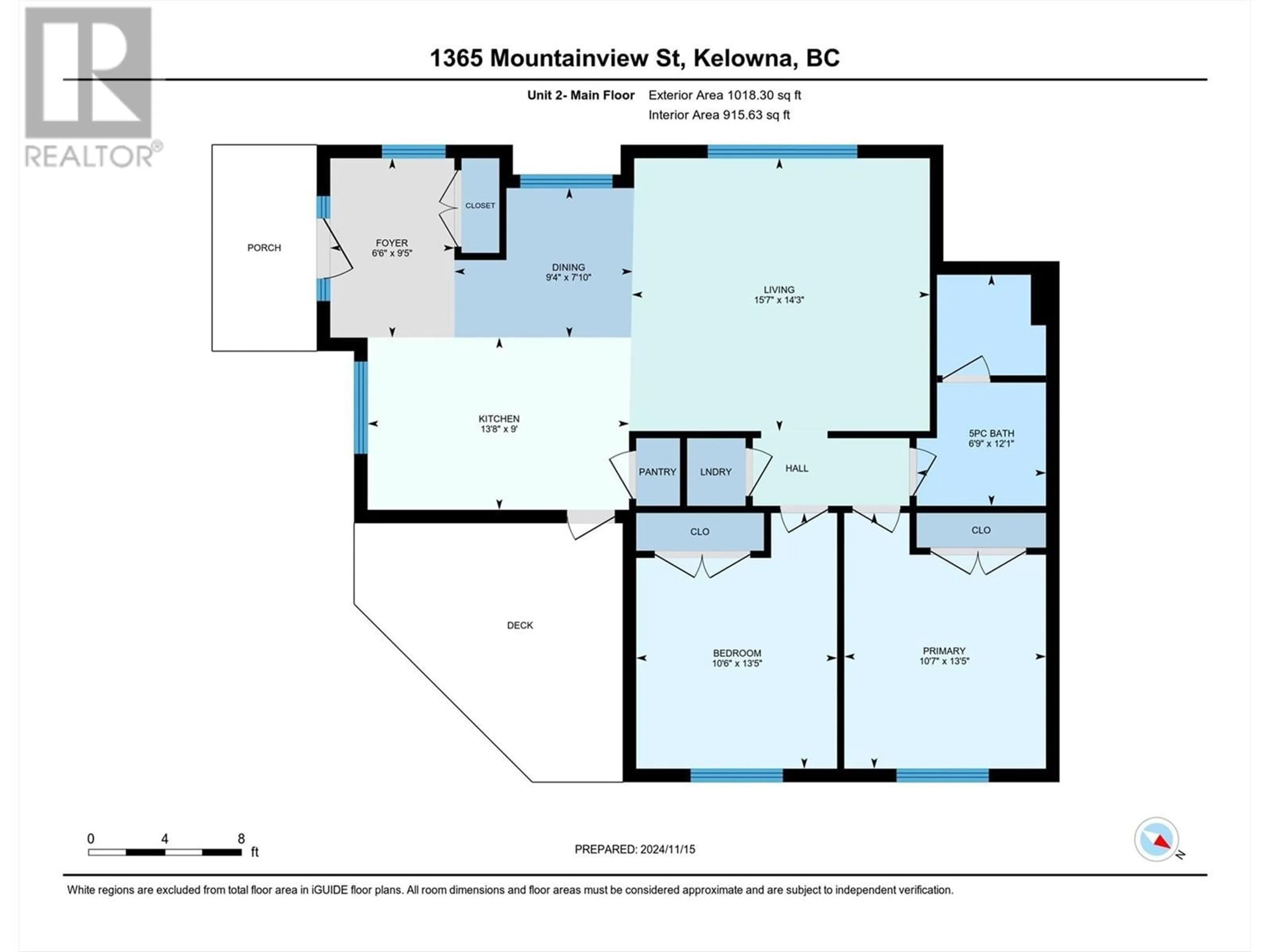 Floor plan for 1365 Mountainview Street Unit# 1&2, Kelowna British Columbia V1Y4N4