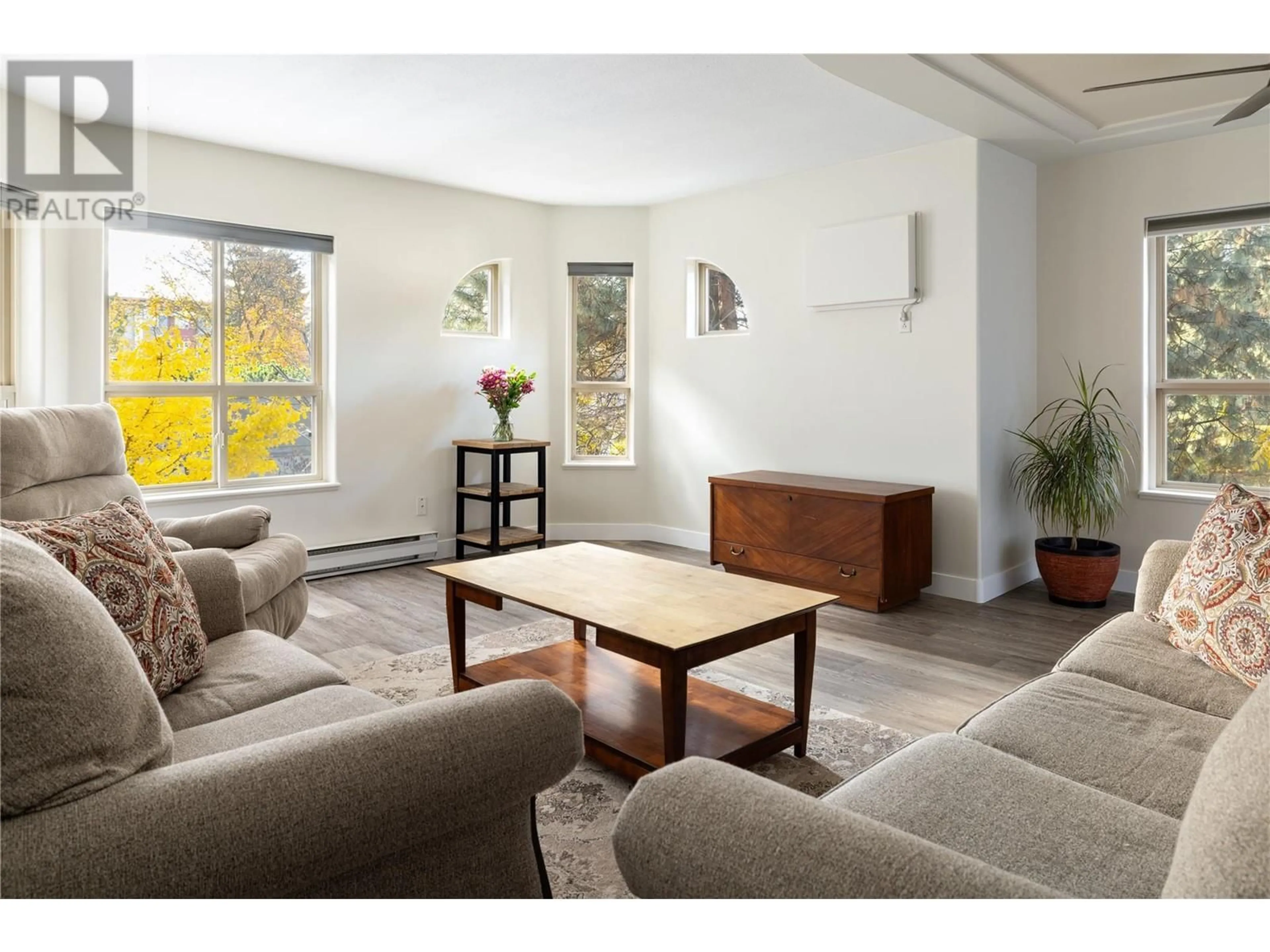 Living room, wood floors for 2130 Vasile Road Unit# 102, Kelowna British Columbia V1Y6H5