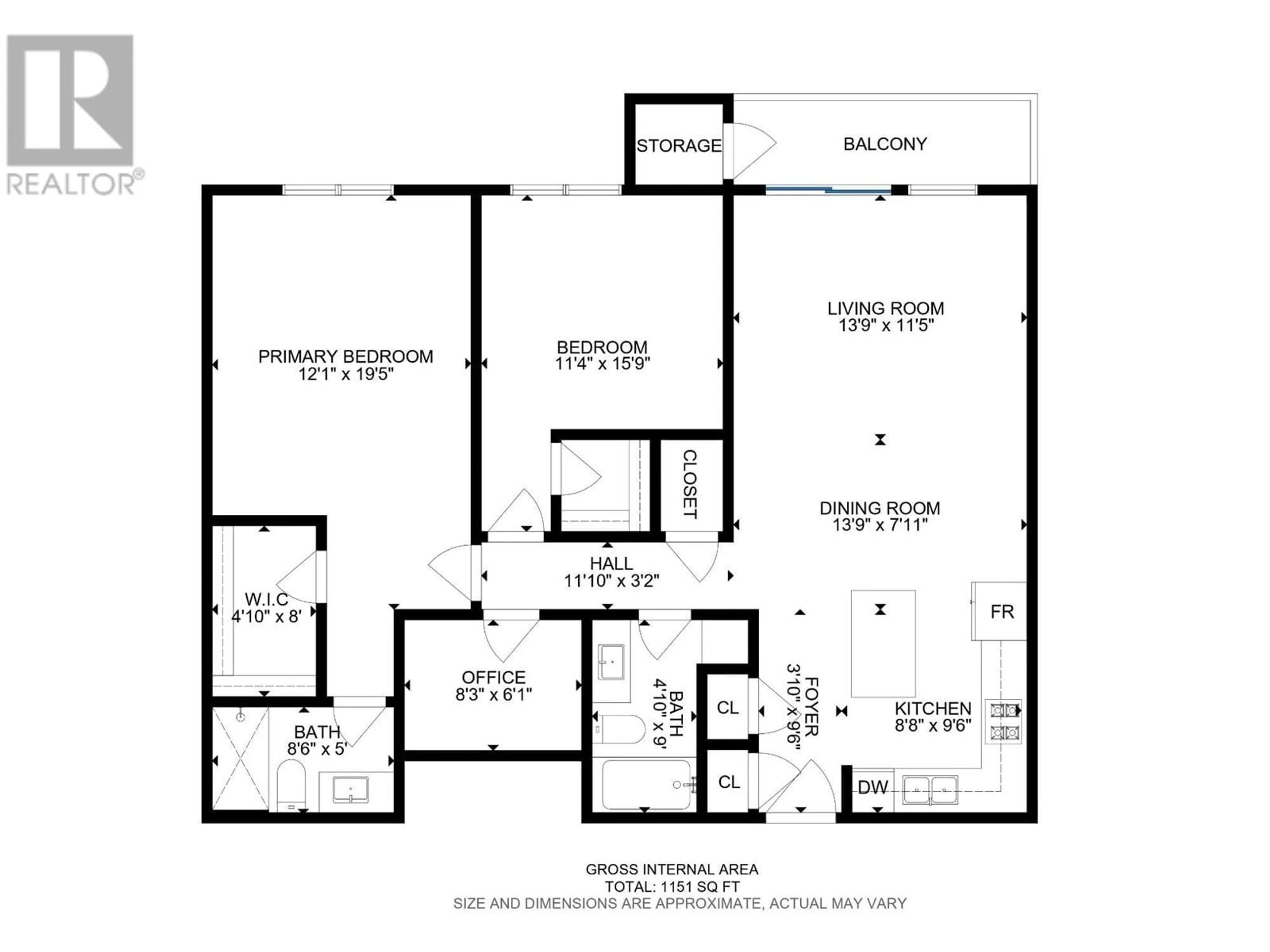 Floor plan for 2046 Robson Place Unit# 108, Kamloops British Columbia V2E0A5