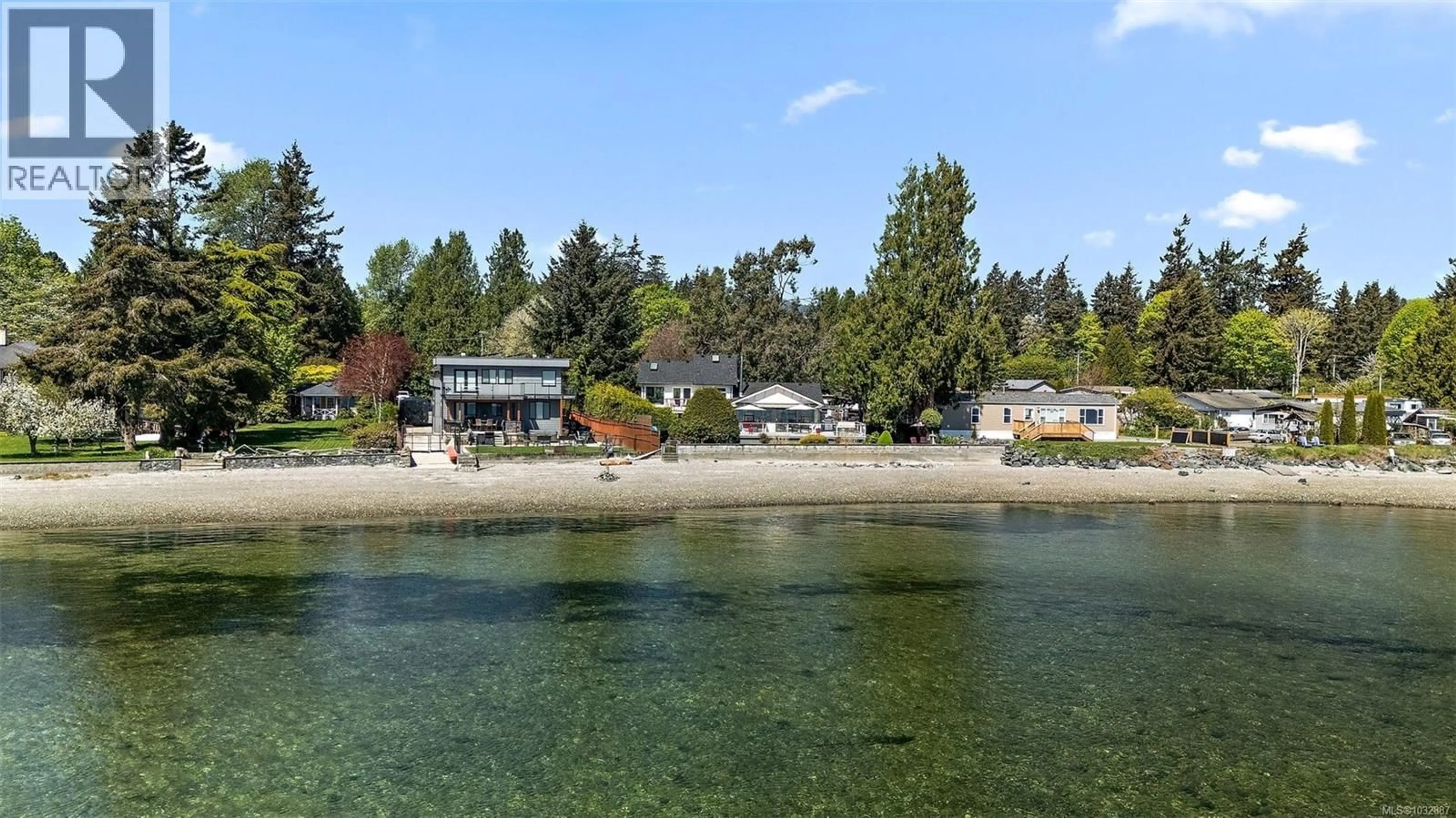 A pic from outside/outdoor area/front of a property/back of a property/a pic from drone, water/lake/river/ocean view for 1937 KALTASIN ROAD, Sooke British Columbia V9Z0B2