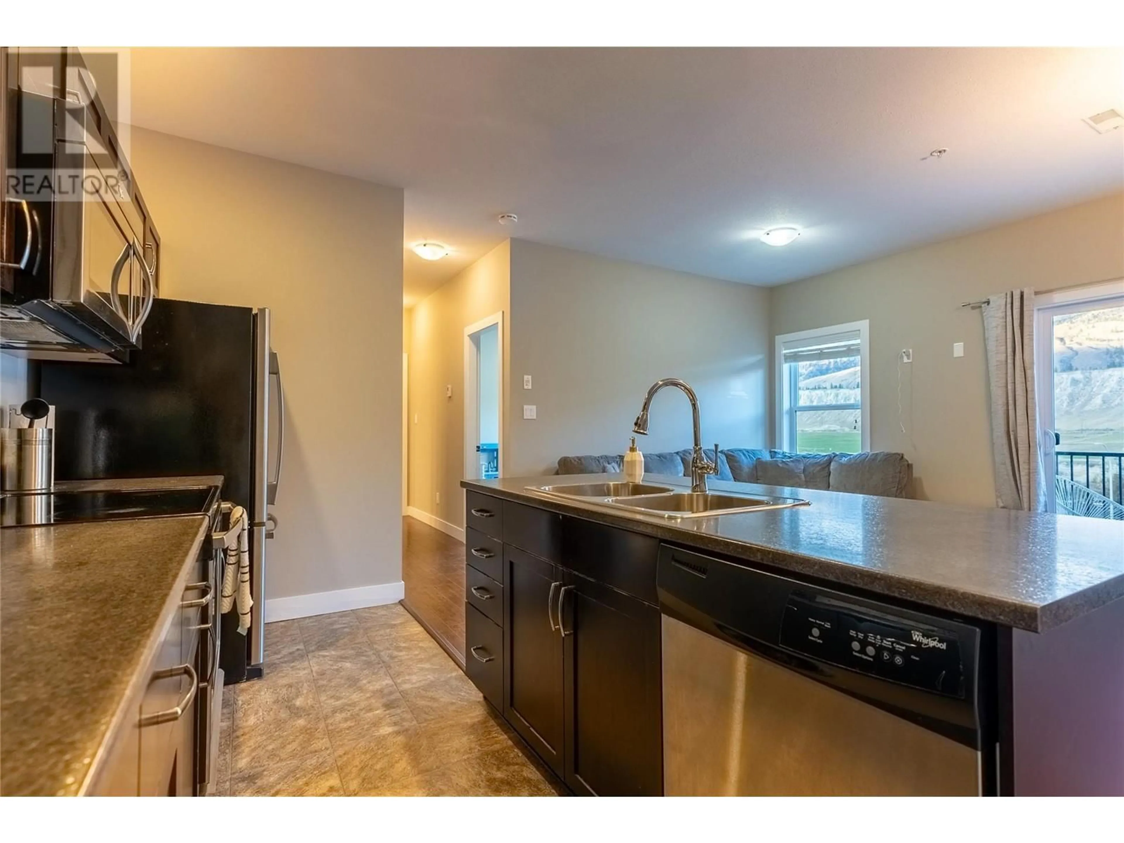 Open concept kitchen for 5170 DALLAS Drive Unit# 409, Kamloops British Columbia V2C0C7