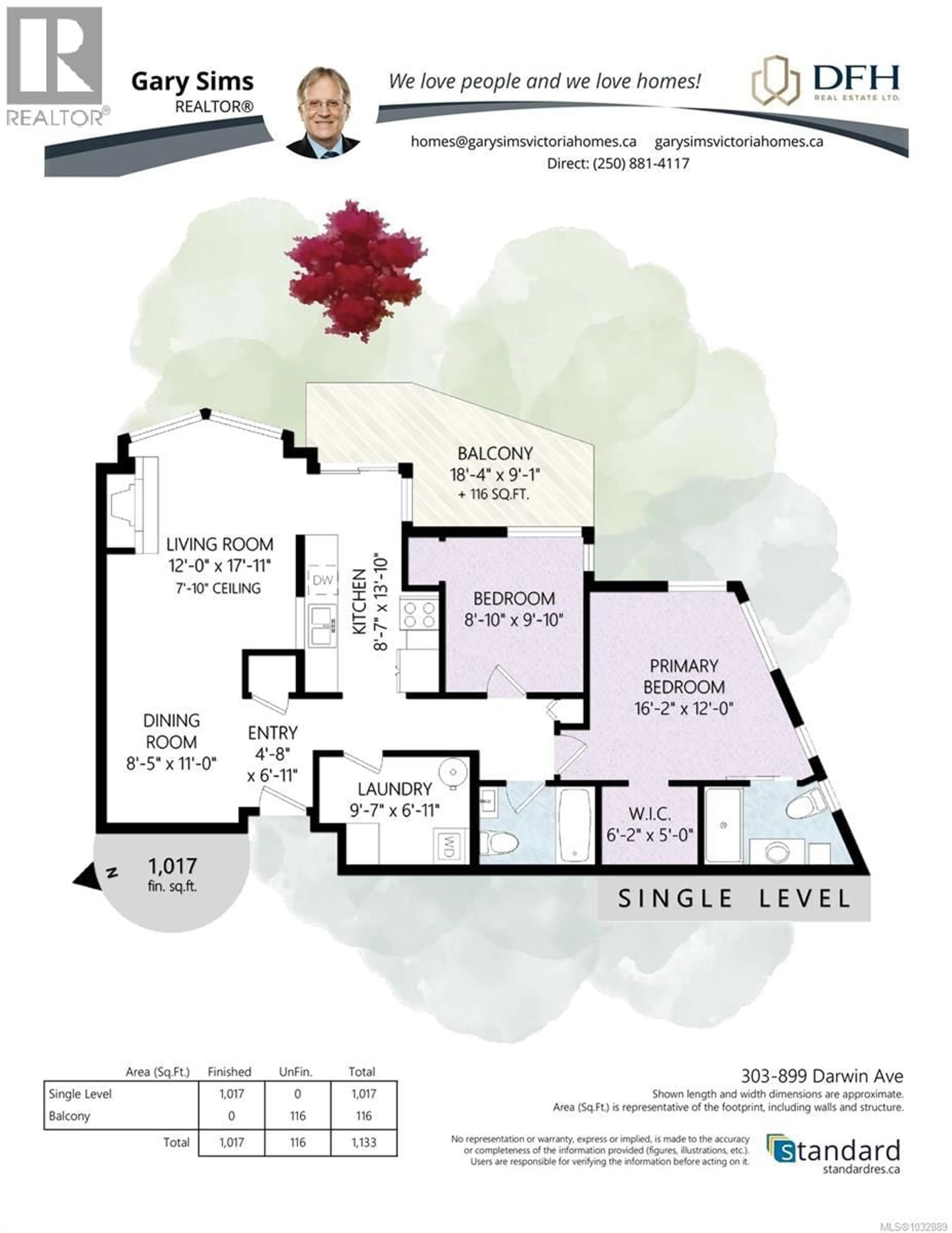 Floor plan for 303 - 899 DARWIN AVENUE, Saanich British Columbia V8X2X7
