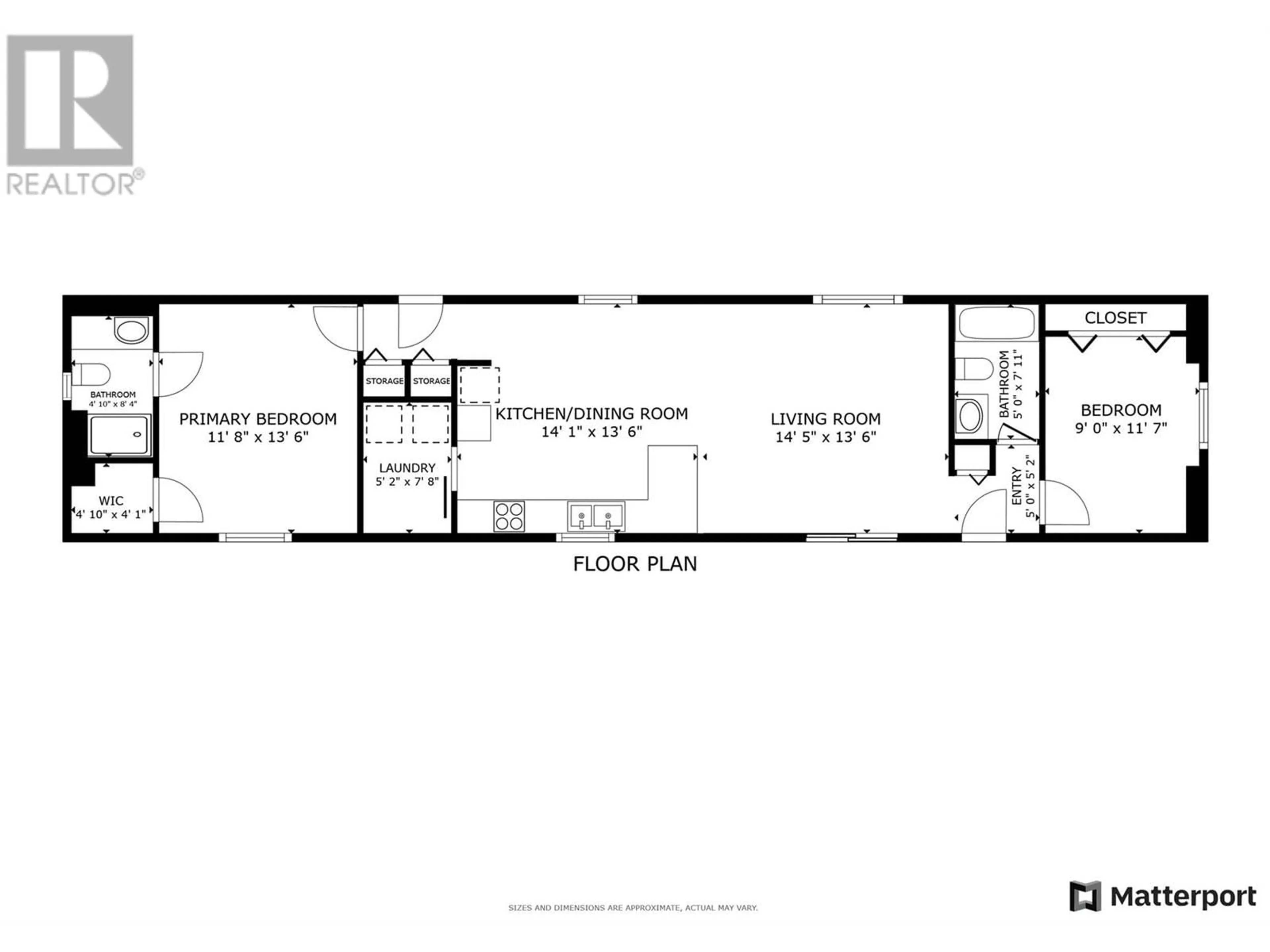 Floor plan for 1929 Highway 97 S Unit# 98, West Kelowna British Columbia V1Z2Z1