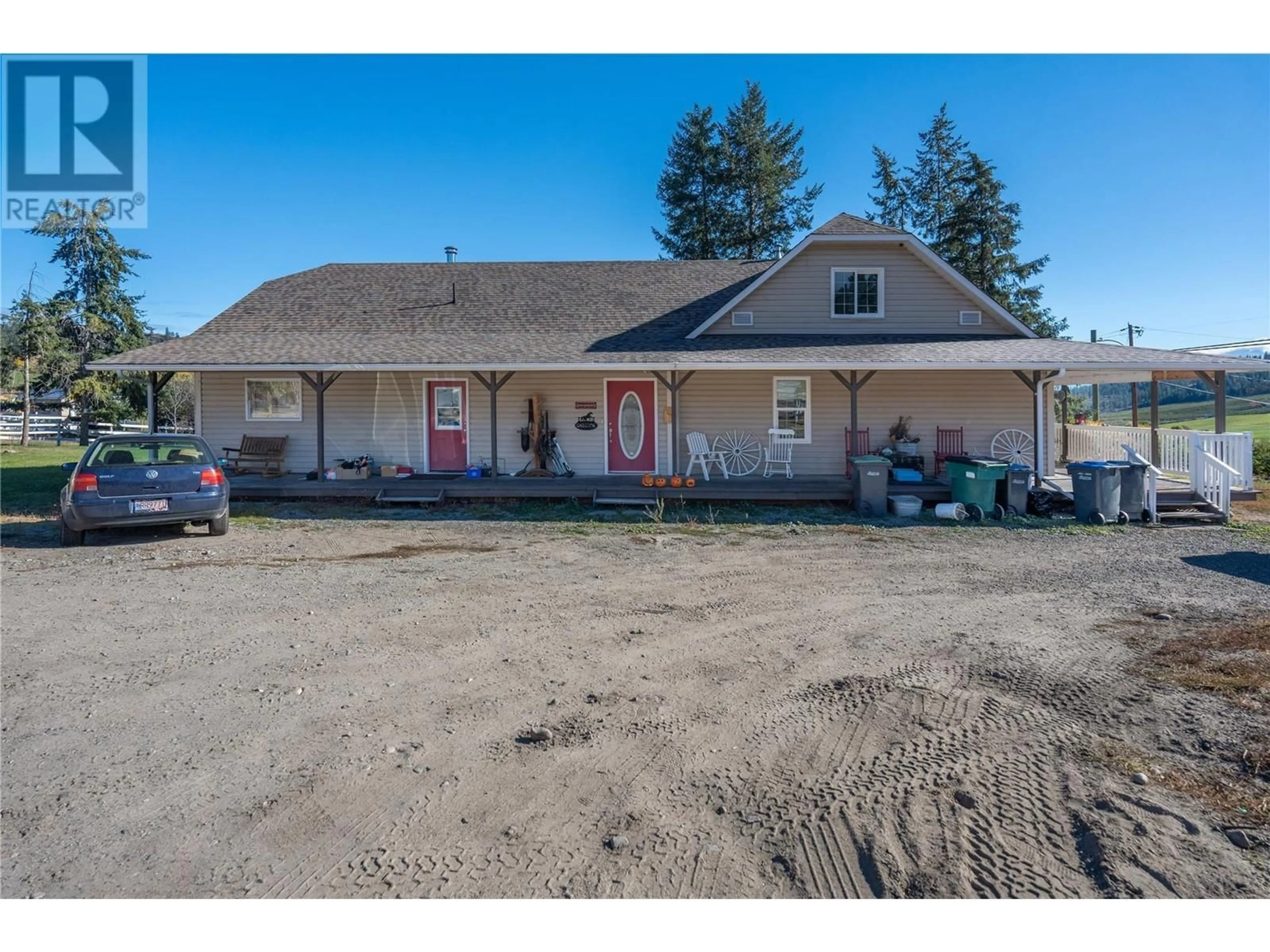 A pic from outside/outdoor area/front of a property/back of a property/a pic from drone, unknown for 15902 PRAIRIE VALLEY ROAD, Summerland British Columbia V0H1Z0