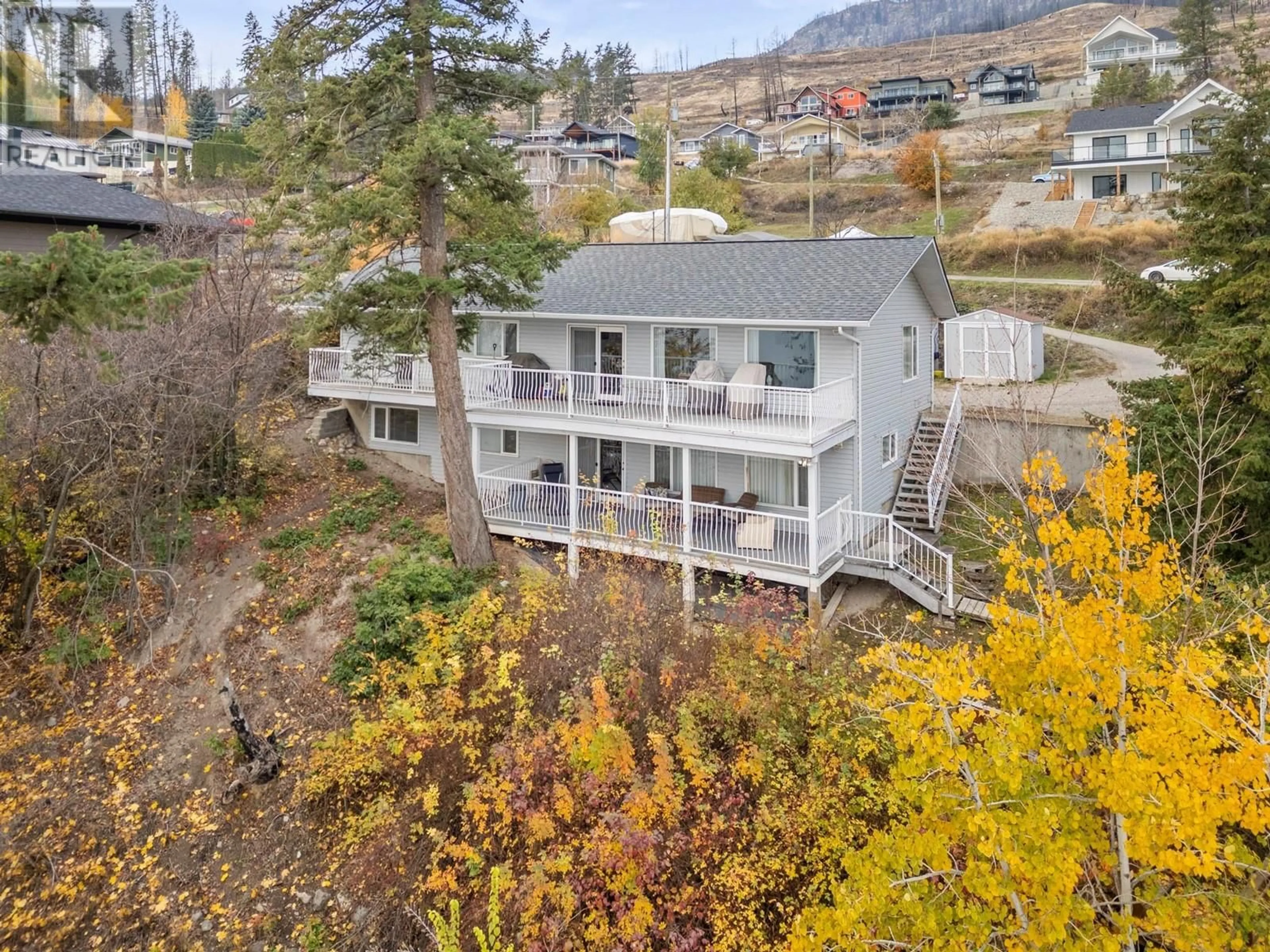 A pic from outside/outdoor area/front of a property/back of a property/a pic from drone, unknown for 19 NERIE ROAD, Vernon British Columbia V1H2E4