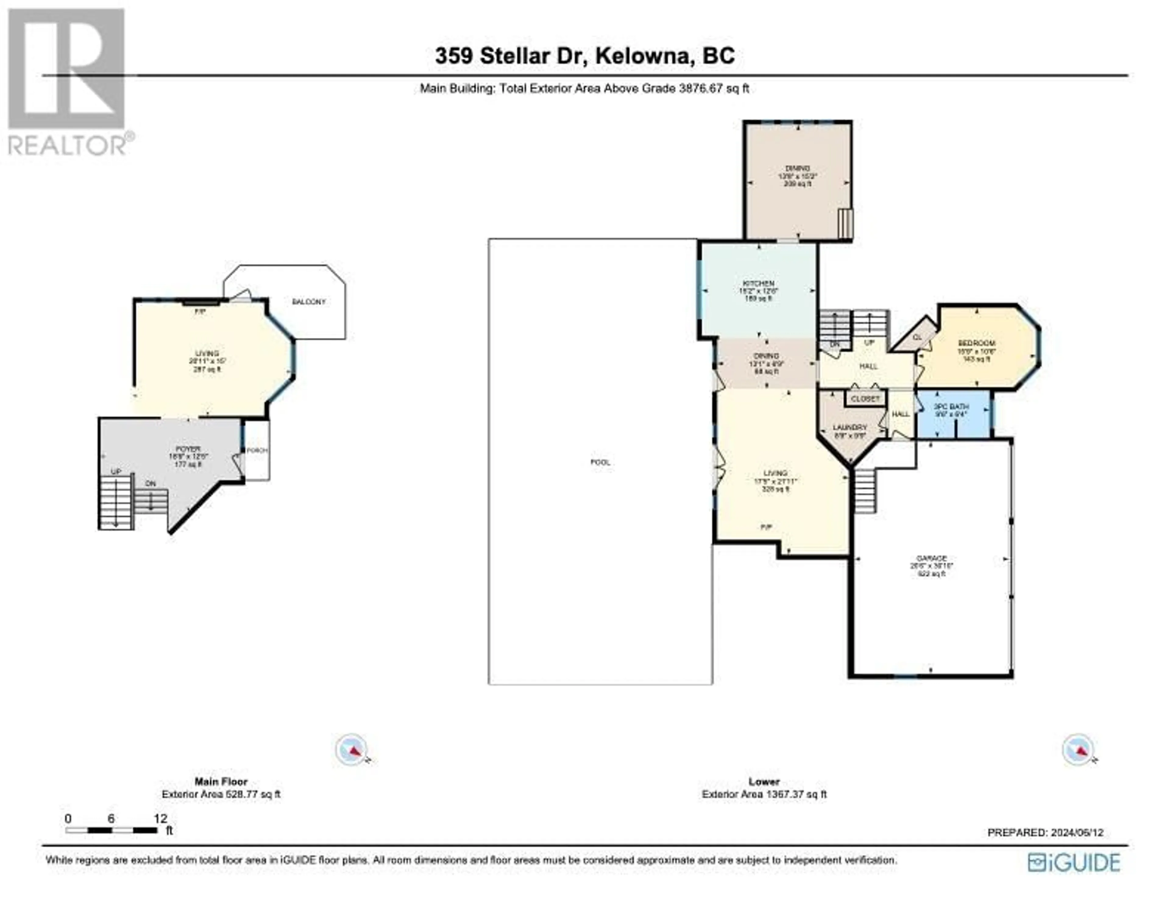 Floor plan for 359 Stellar Drive, Kelowna British Columbia V1W4K4