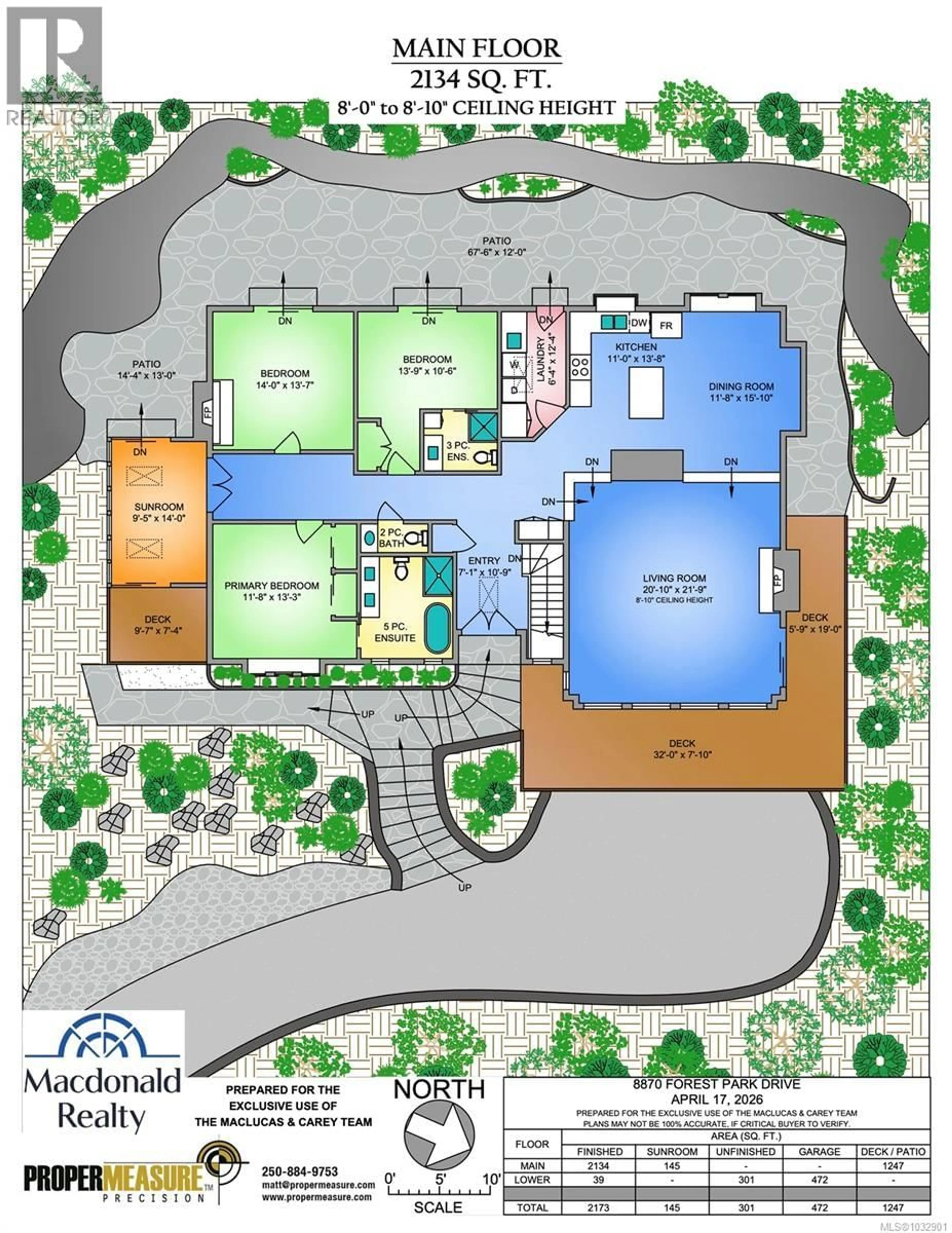 Floor plan for 8870 FOREST PARK DRIVE, North Saanich British Columbia V8L4E9