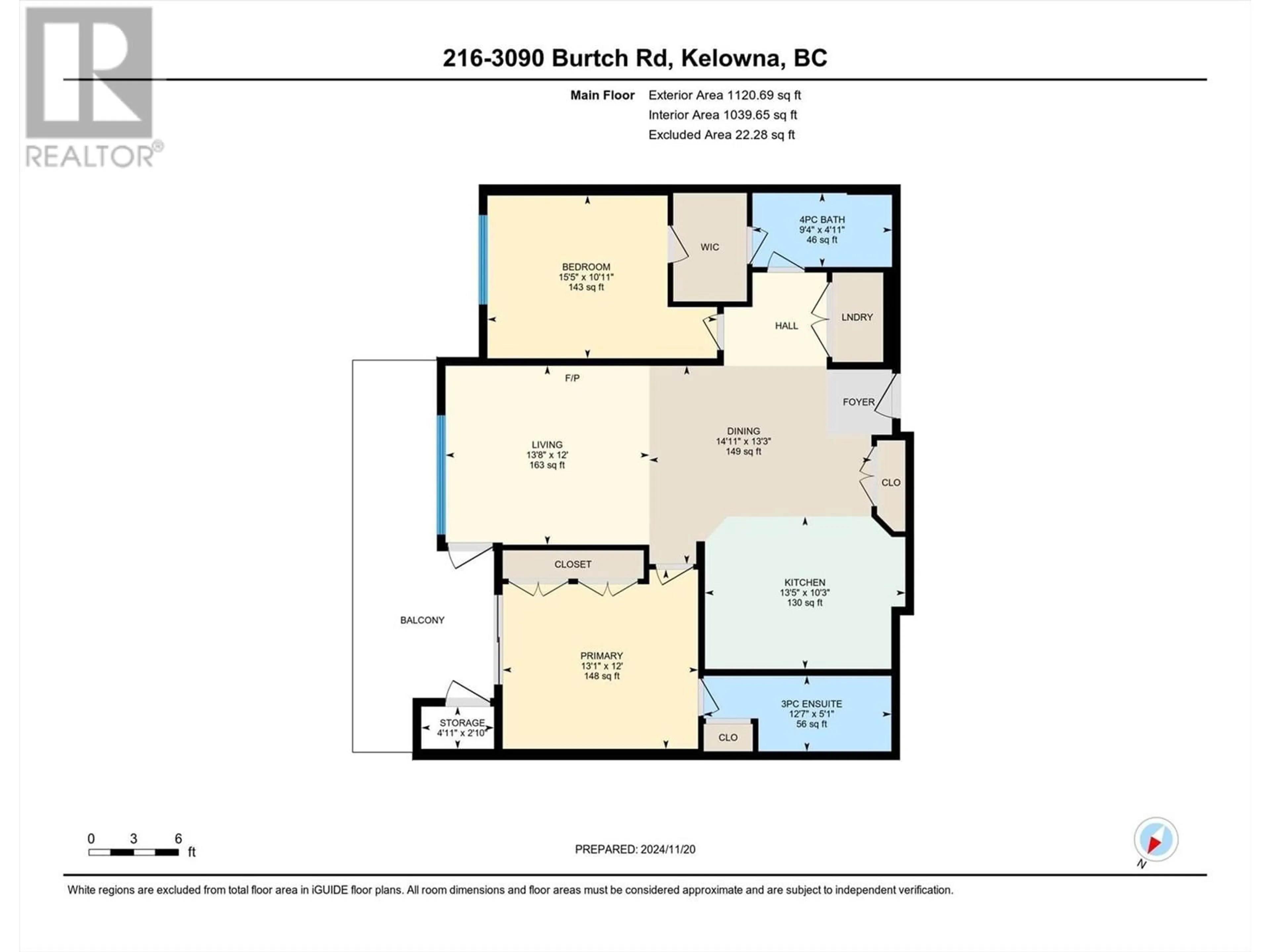Floor plan for 216 - 3090 BURTCH ROAD, Kelowna British Columbia V1W5G9