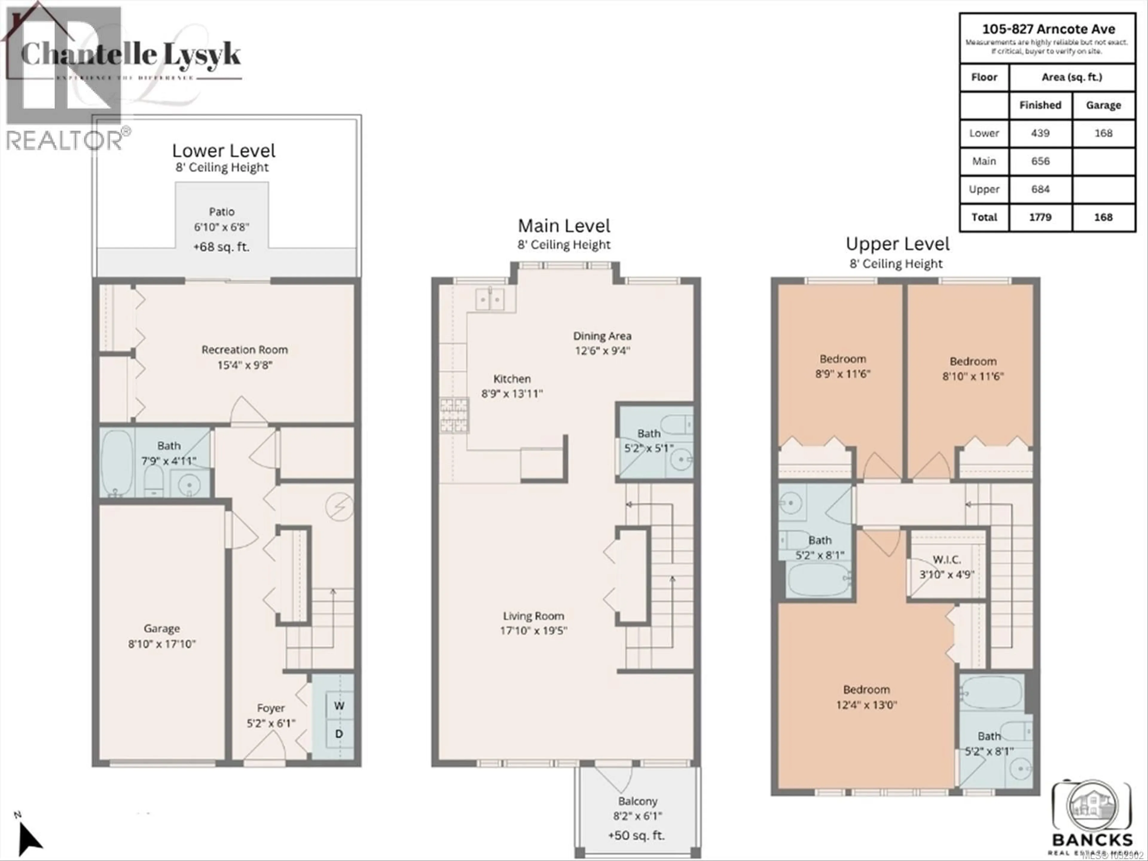 Floor plan for 105 - 827 ARNCOTE AVENUE, Langford British Columbia V9B0C6