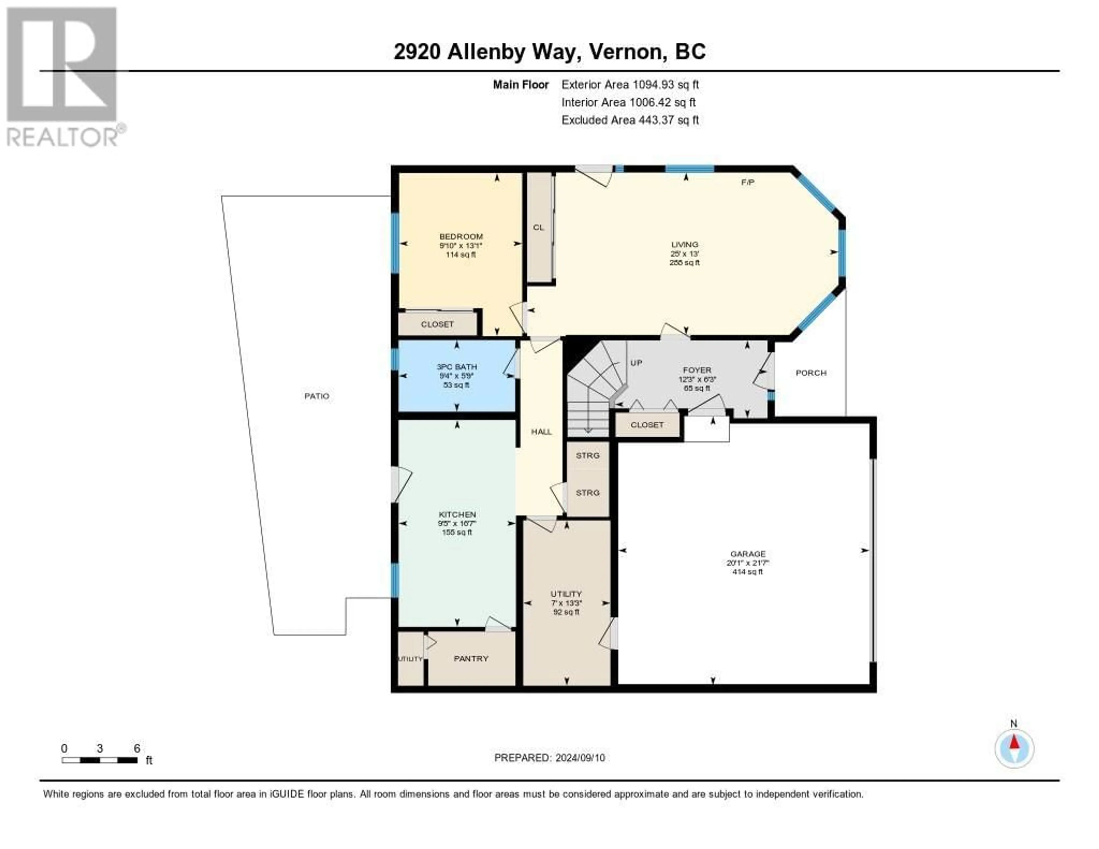 Floor plan for 2920 Allenby Way, Vernon British Columbia V1T8R1