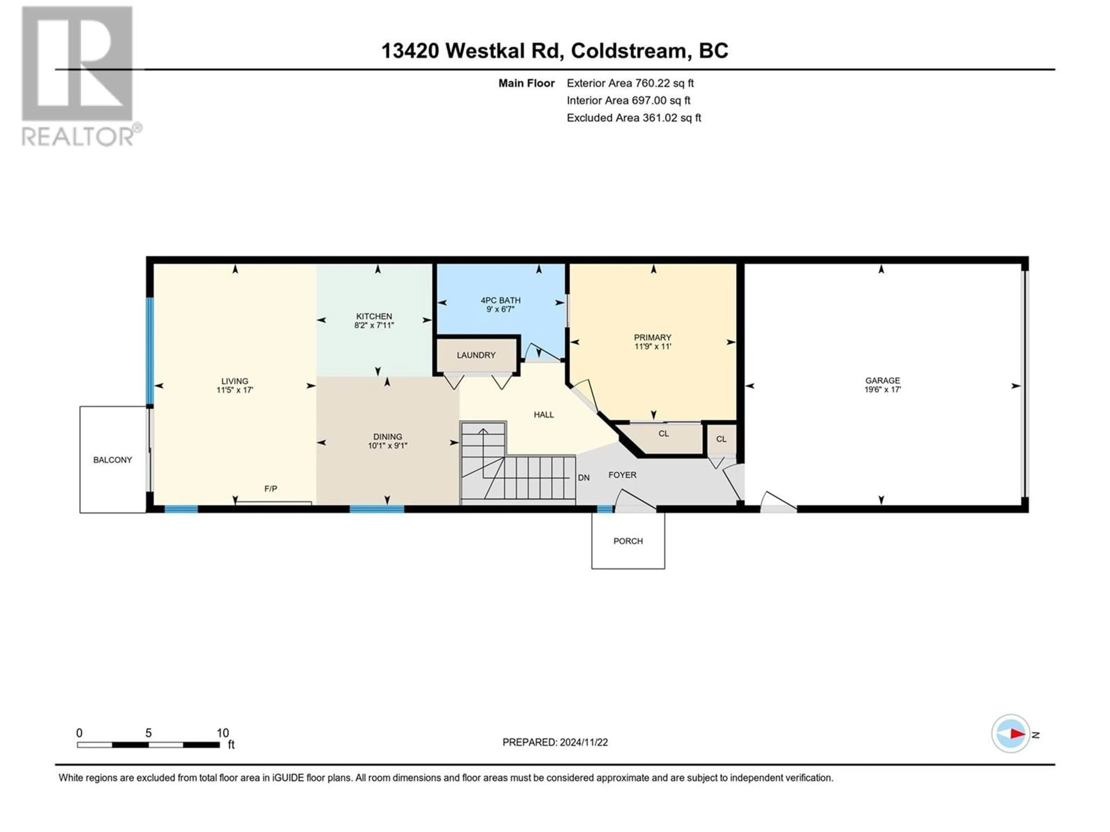 Floor plan for 13420 Westkal Road, Coldstream British Columbia V1B1Y4