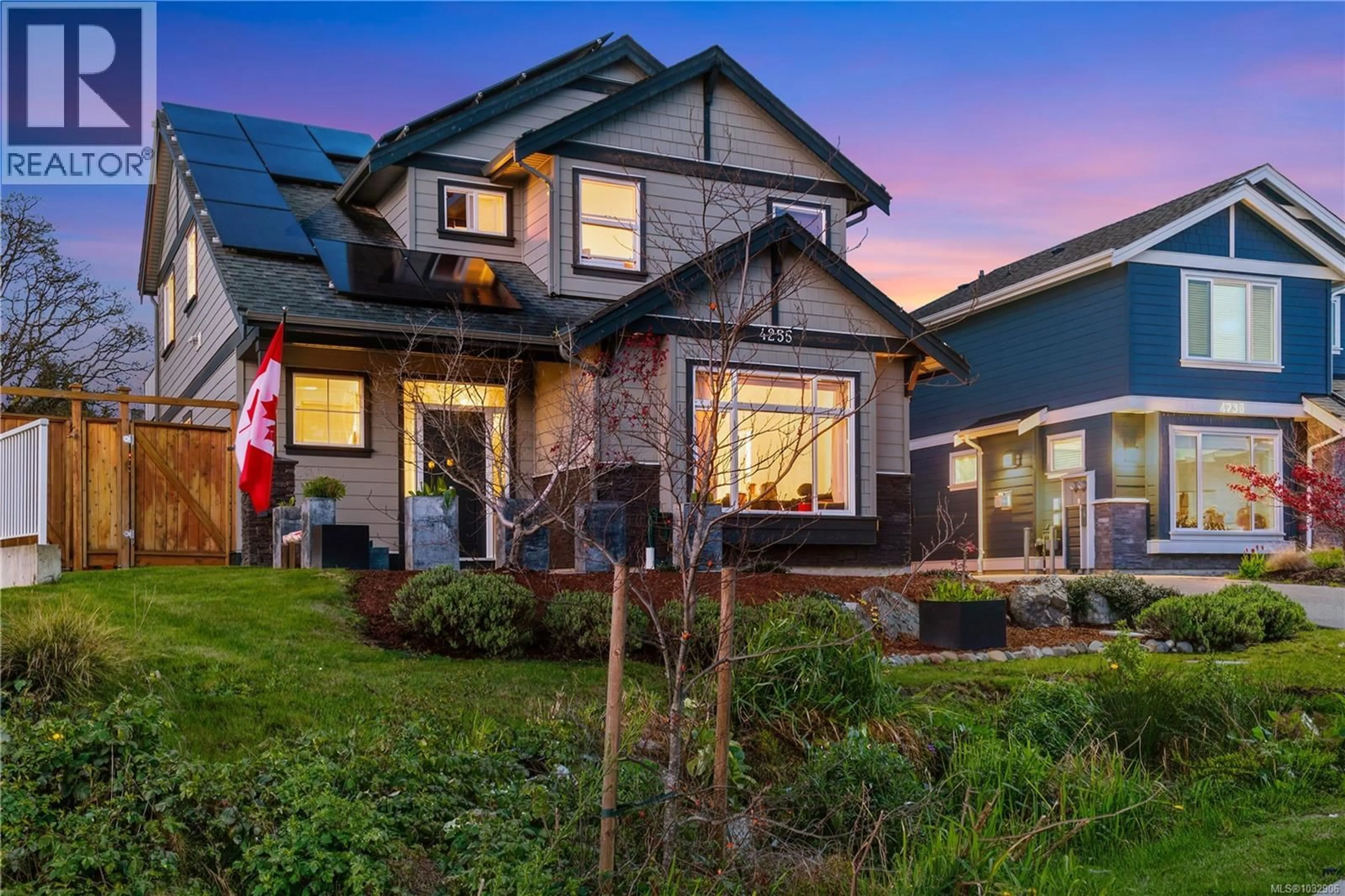 Home with brick exterior material, street for 4255 PULLET PLACE, Saanich British Columbia V8X2N3