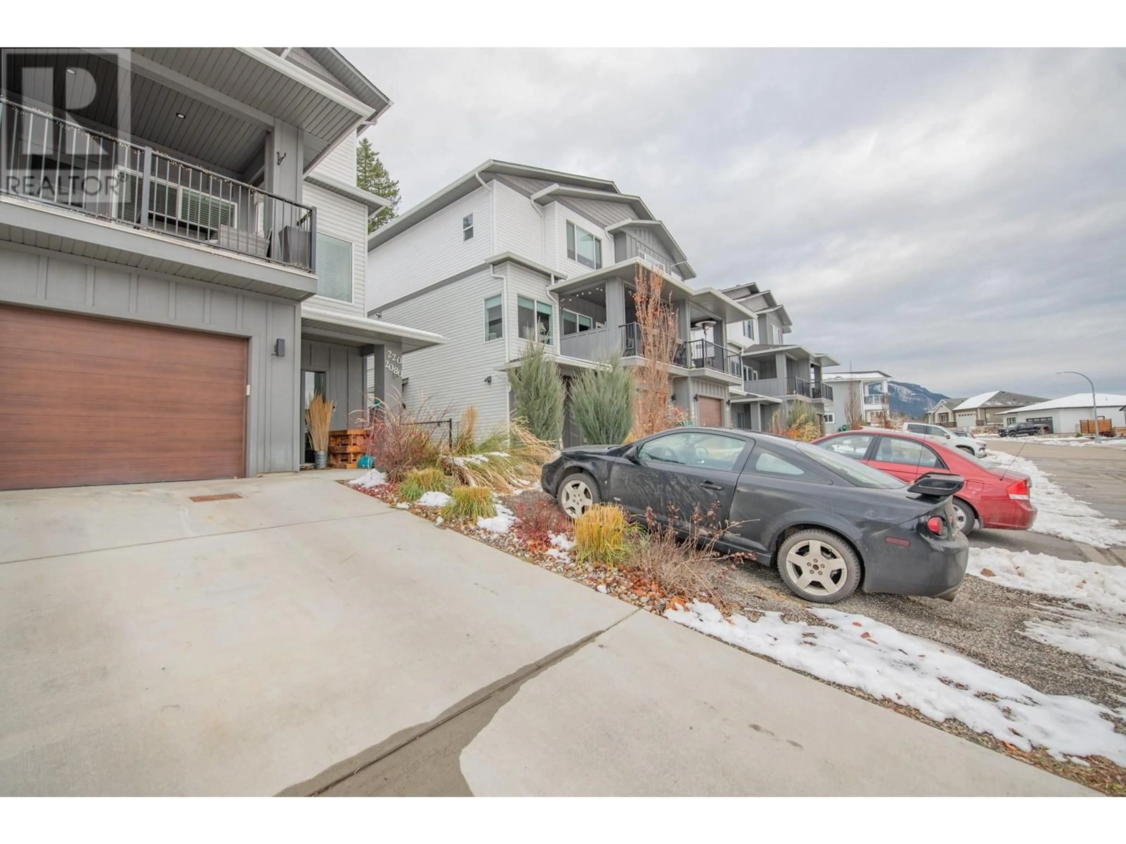 A pic from exterior of the house or condo, the street view for 2080 Mountain View Avenue Unit# 120, Lumby British Columbia V0E2G0