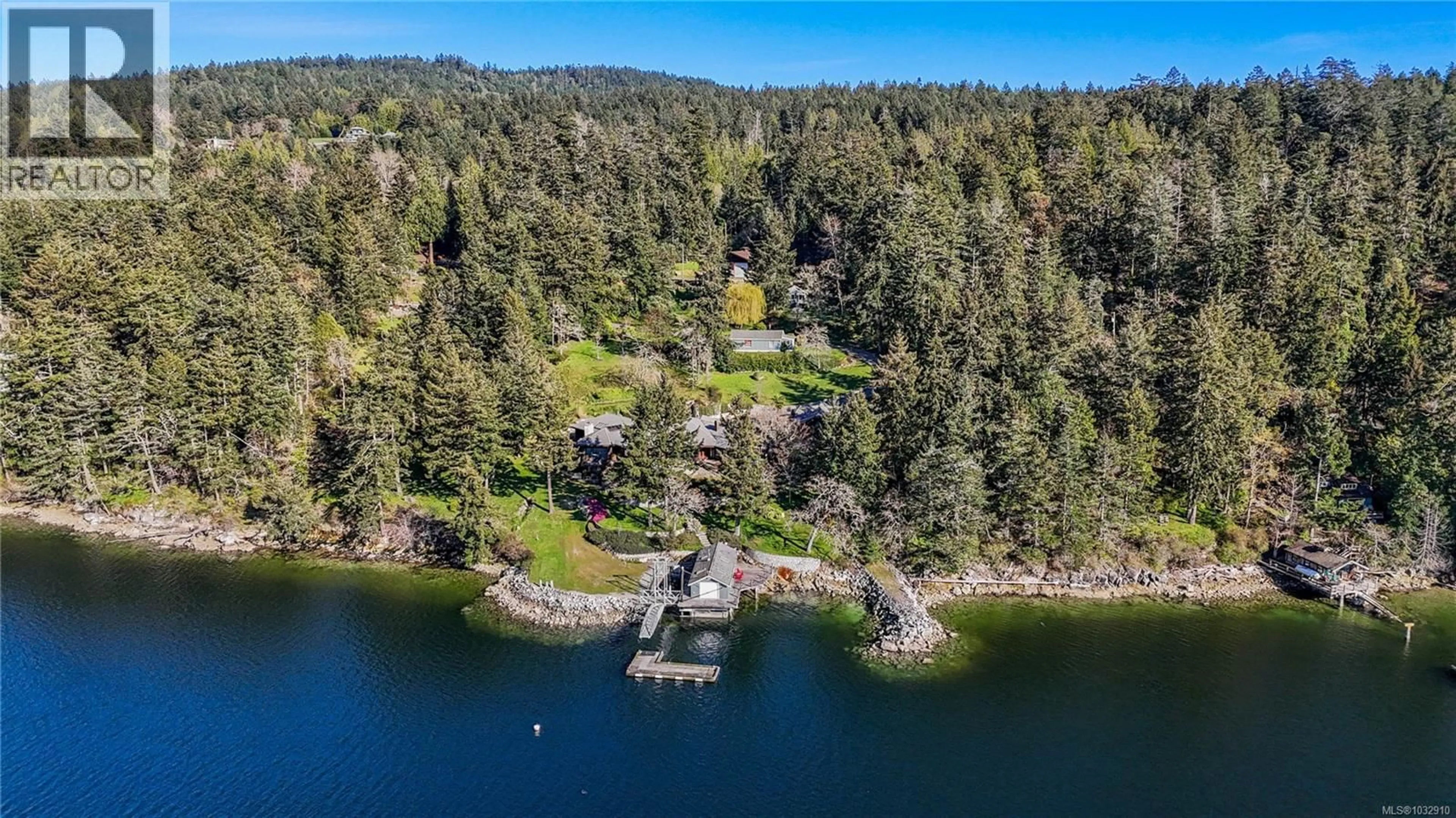 A pic from outside/outdoor area/front of a property/back of a property/a pic from drone, water/lake/river/ocean view for 8440 LAWRENCE ROAD, Central Saanich British Columbia V8M1S5