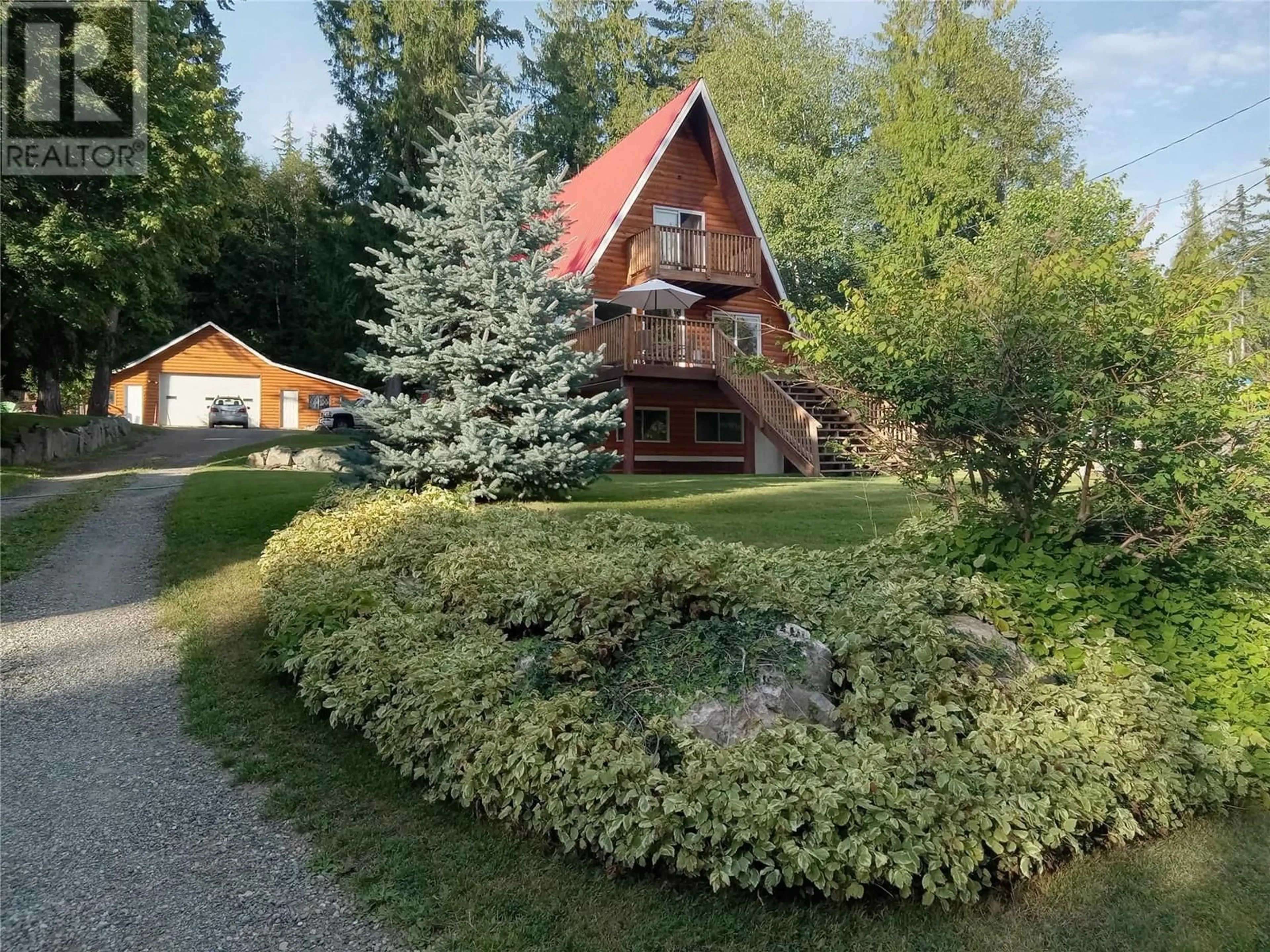 Frontside or backside of a home, cottage for 7680 Mountain Drive, Anglemont British Columbia V0E1M8