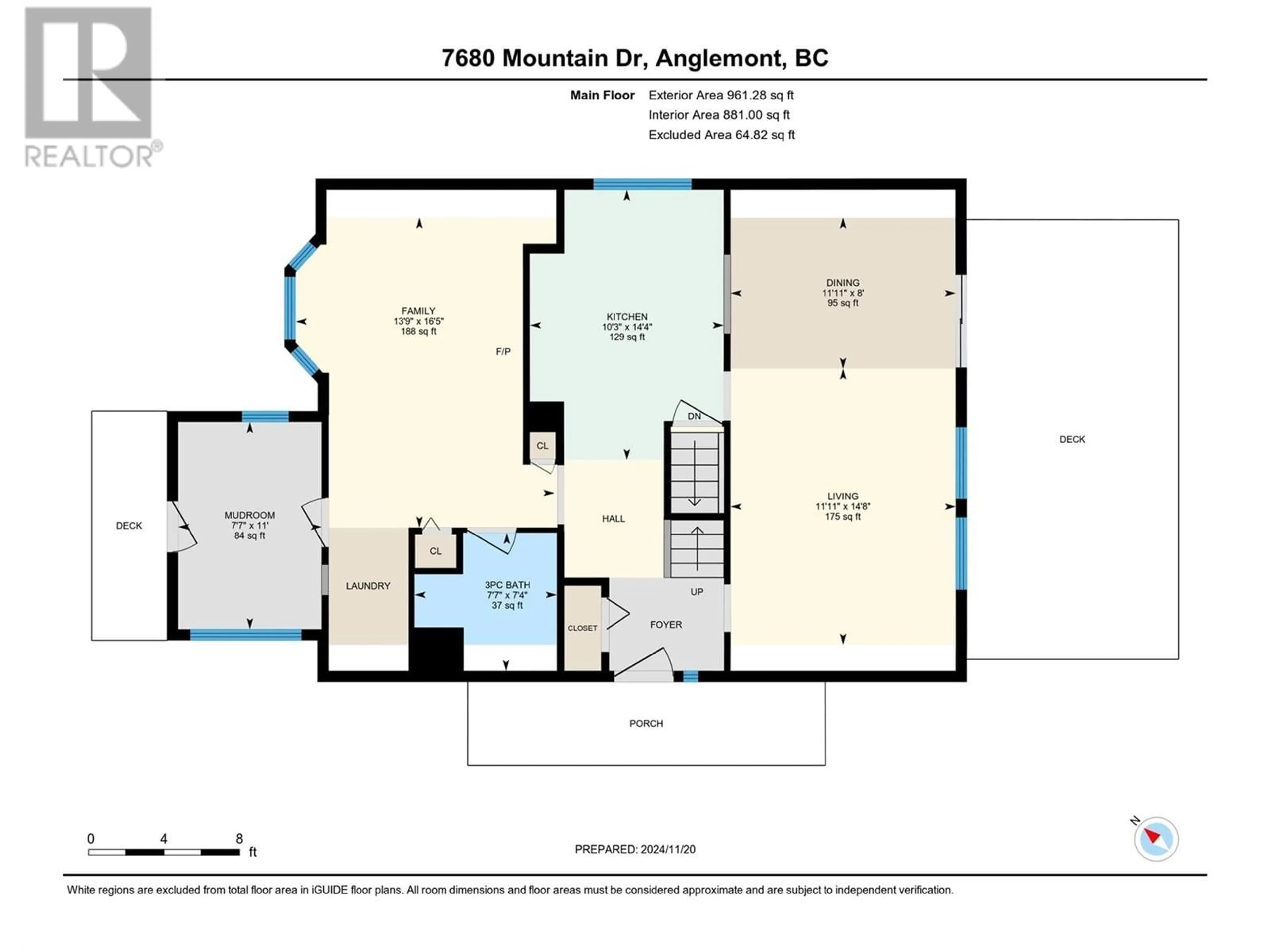 Floor plan for 7680 Mountain Drive, Anglemont British Columbia V0E1M8