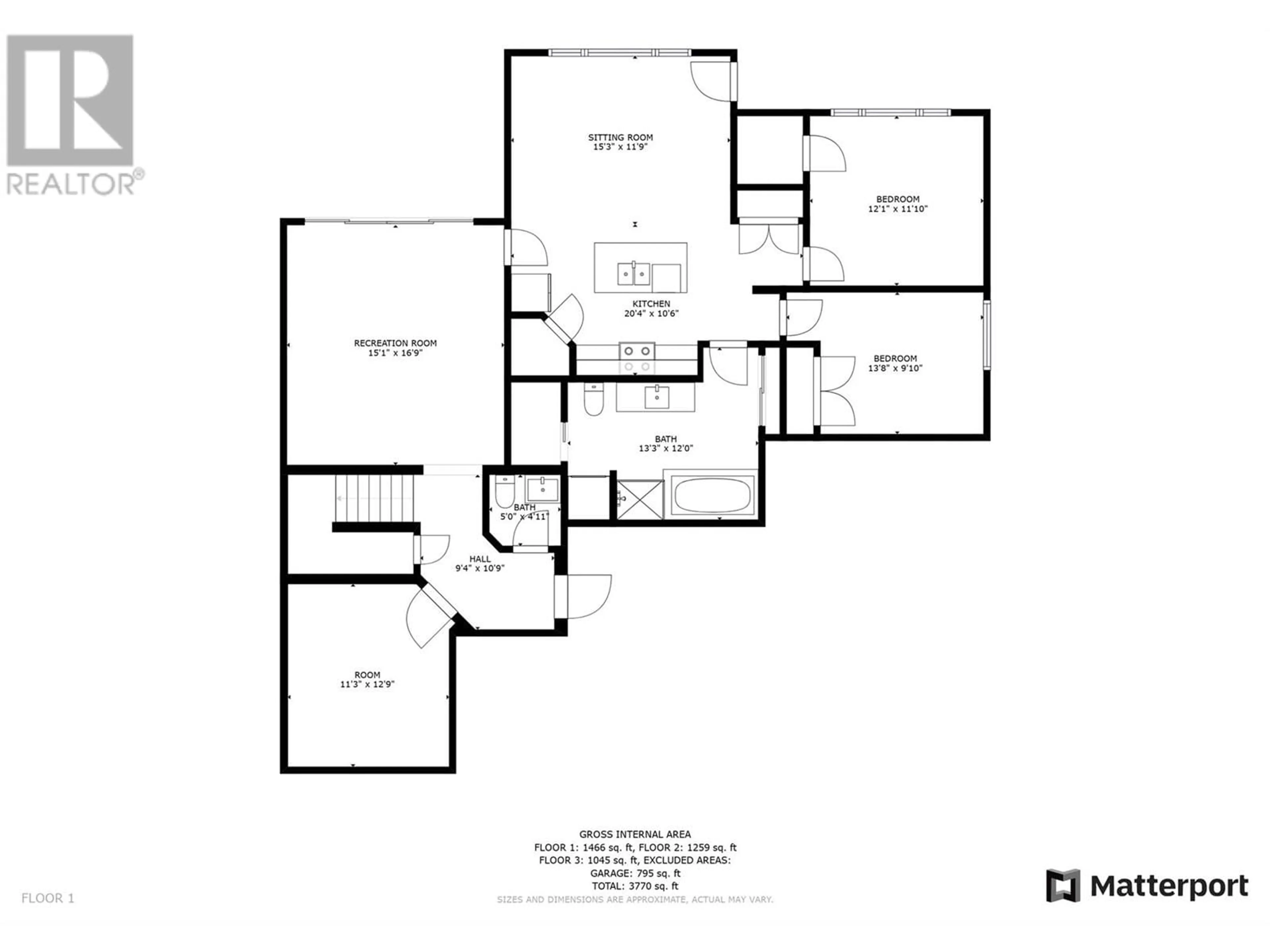 Floor plan for 139 Forest Edge Place, Kelowna British Columbia V1V3G3