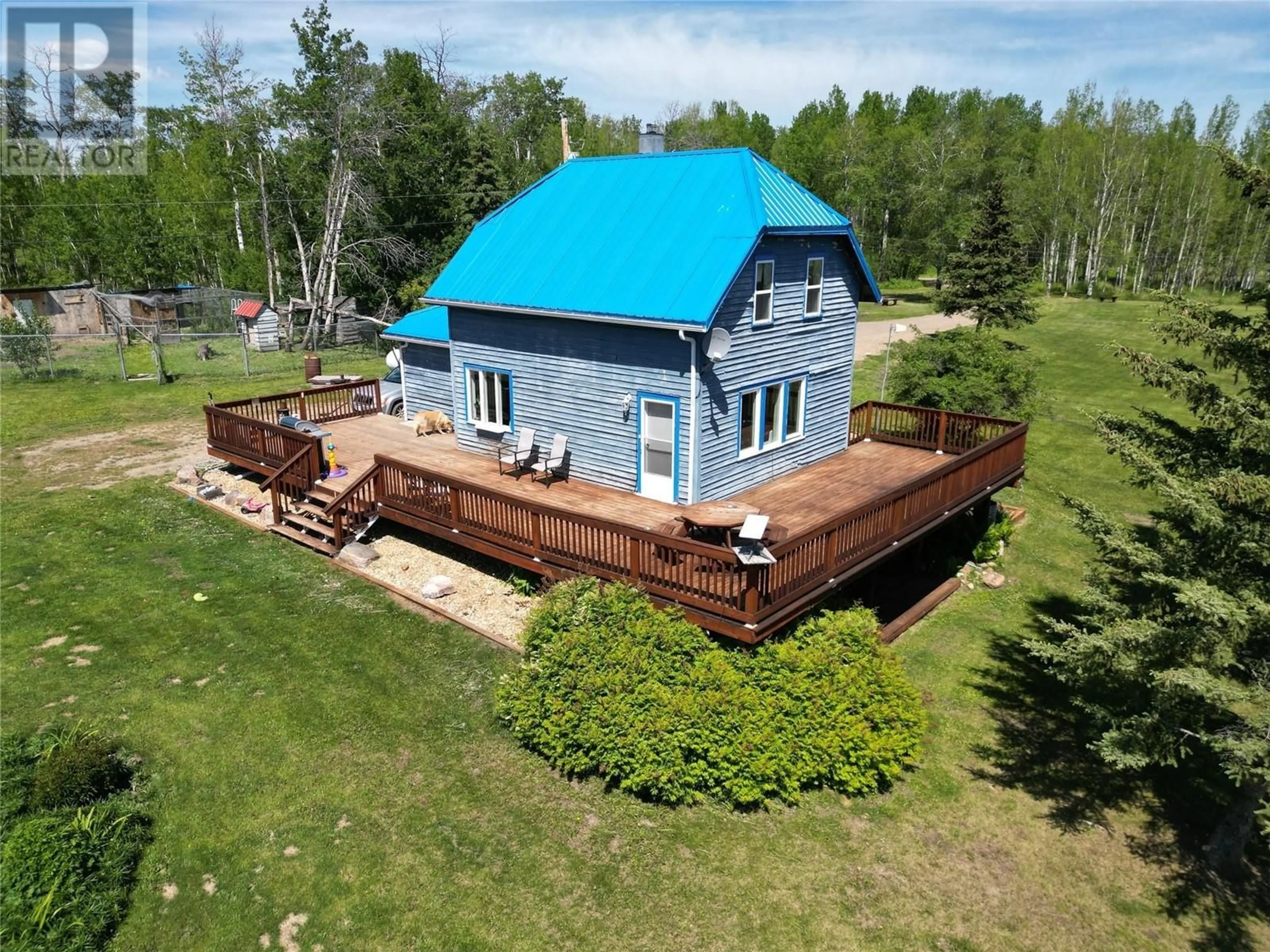 A pic from outside/outdoor area/front of a property/back of a property/a pic from drone, water/lake/river/ocean view for 16020 TUPPER VILLAGE WAY, Dawson Creek British Columbia V0C0B7