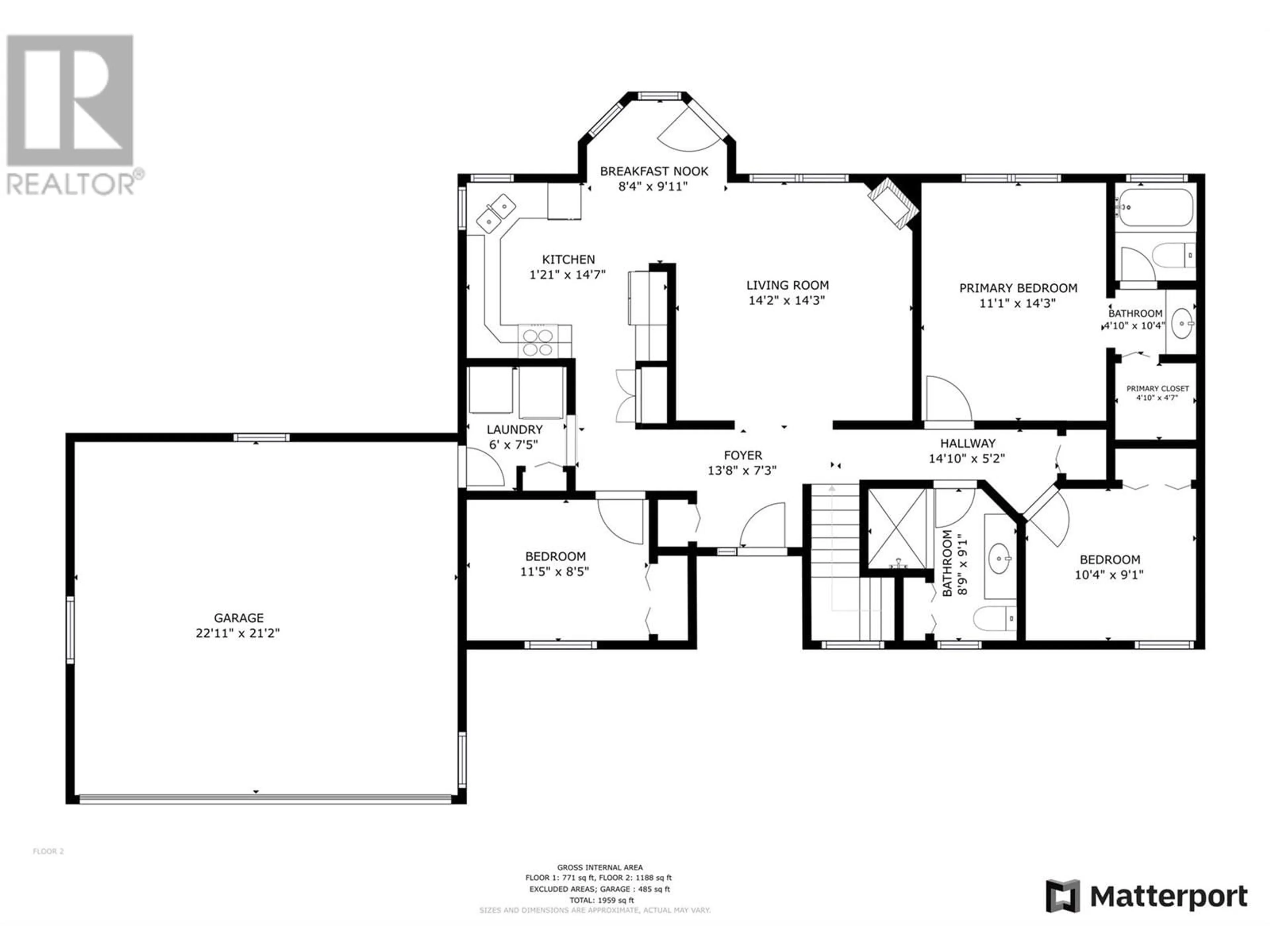 Floor plan for 10580 Bonnie Drive, Lake Country British Columbia V4V1W1