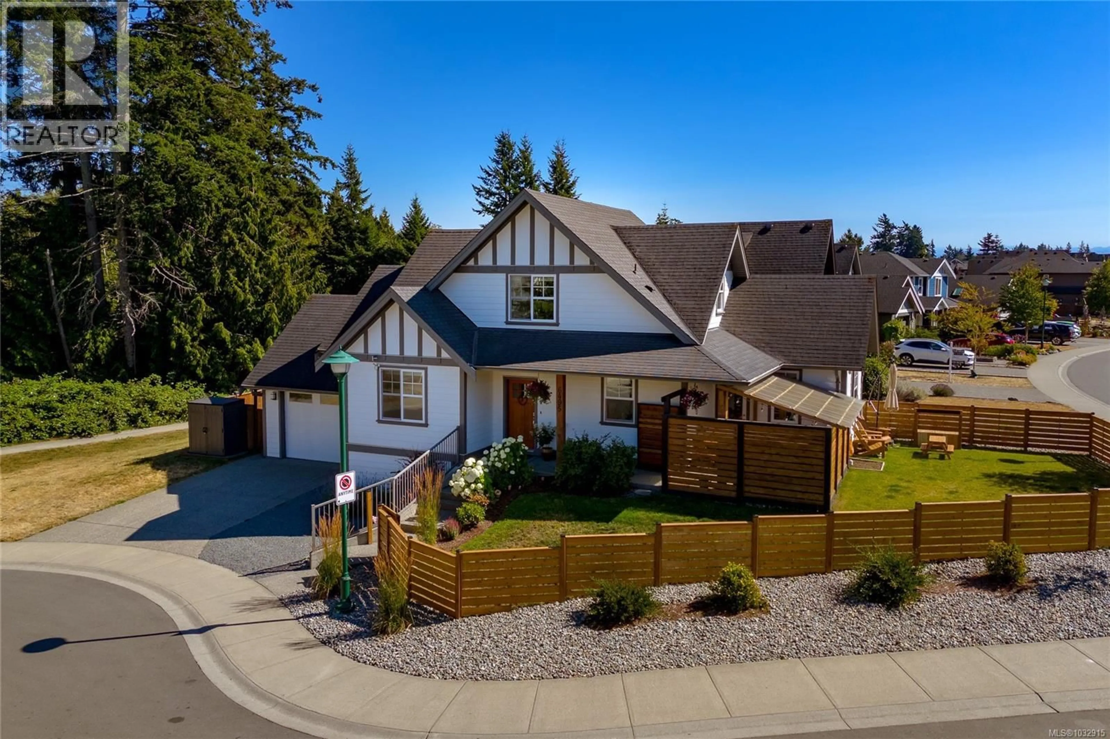 A pic from outside/outdoor area/front of a property/back of a property/a pic from drone, street for 6495 CALLUMWOOD LANE, Sooke British Columbia V9Z0W3