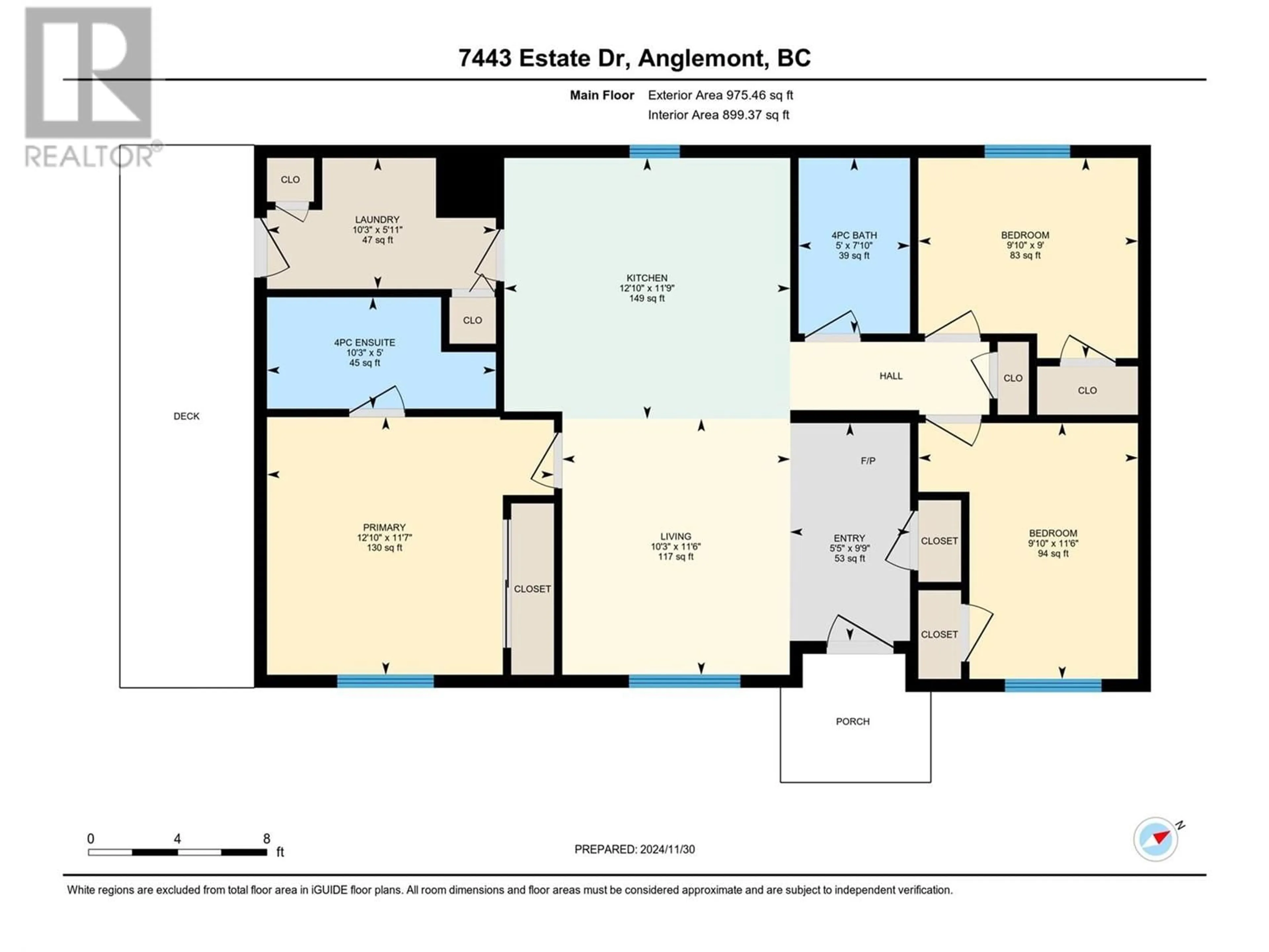 Floor plan for 7443 ESTATE DRIVE, Anglemont British Columbia V0E1M8