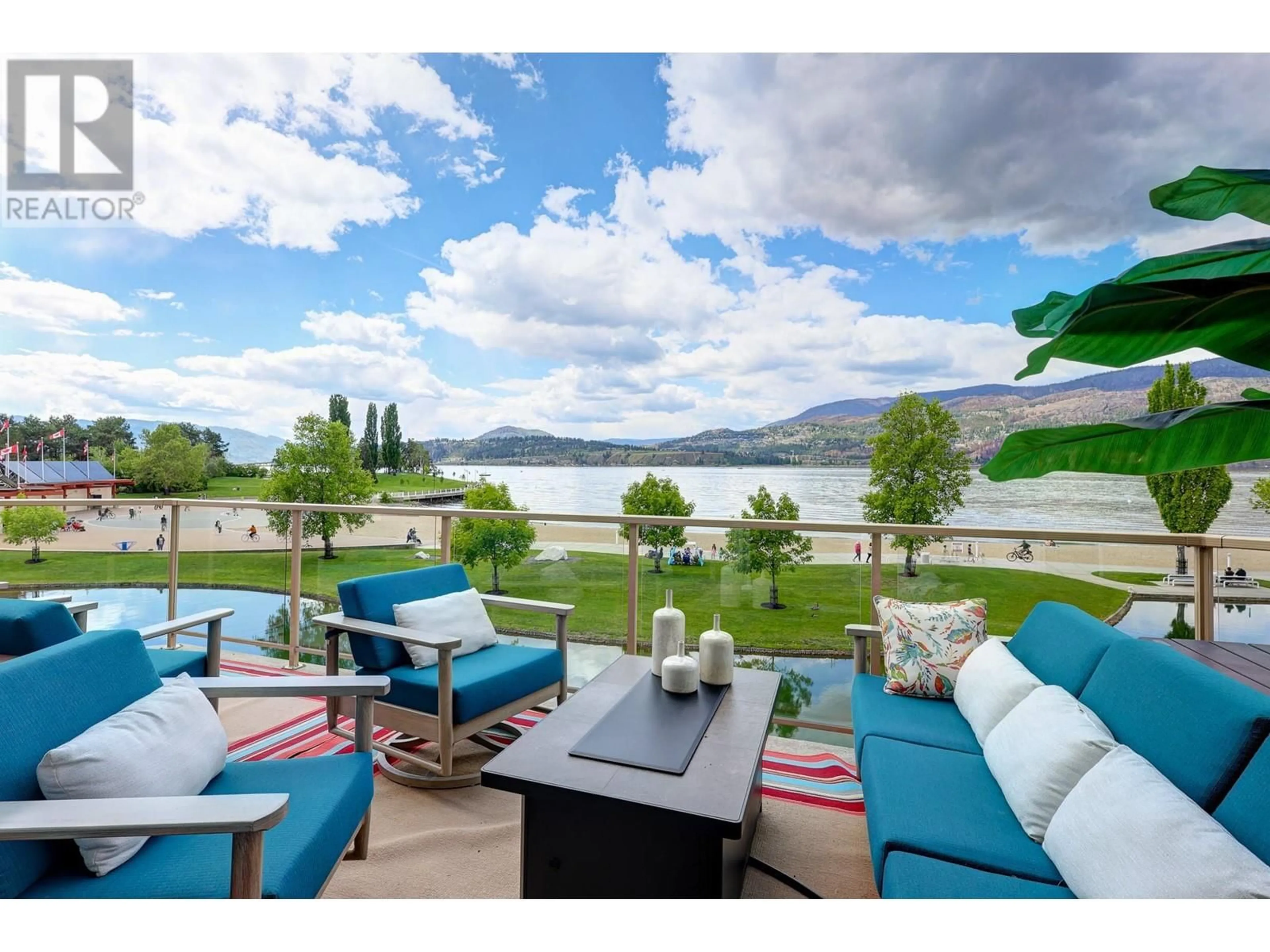 Patio, lake for 1128 Sunset Drive Unit# 317, Kelowna British Columbia V1W1A3