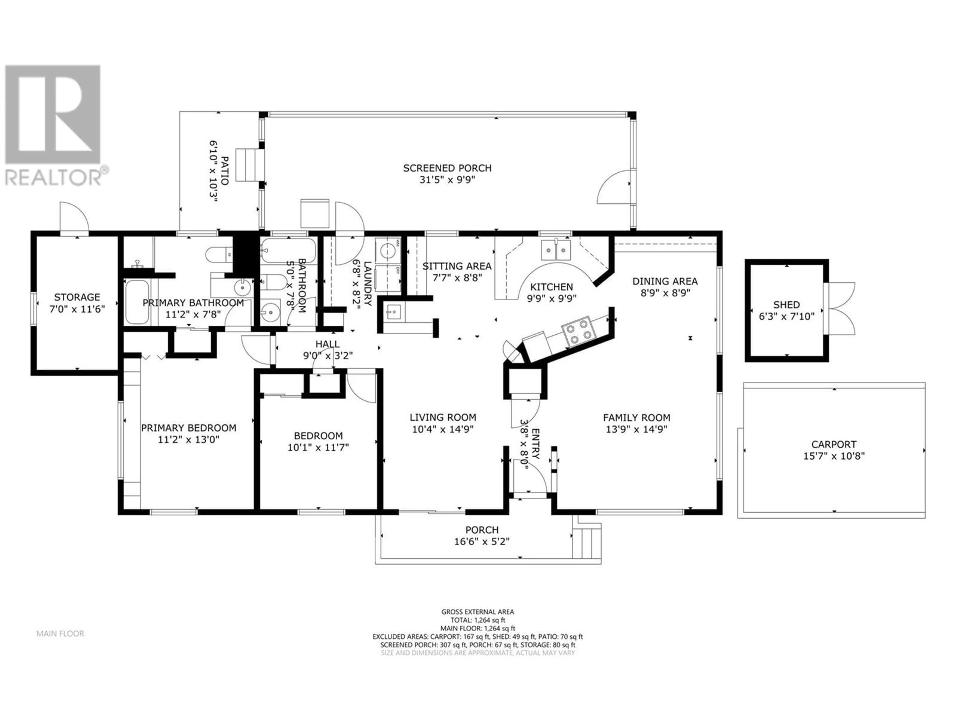 Floor plan for 4701 Pleasant Valley Road Unit# 49, Vernon British Columbia V1T4M7