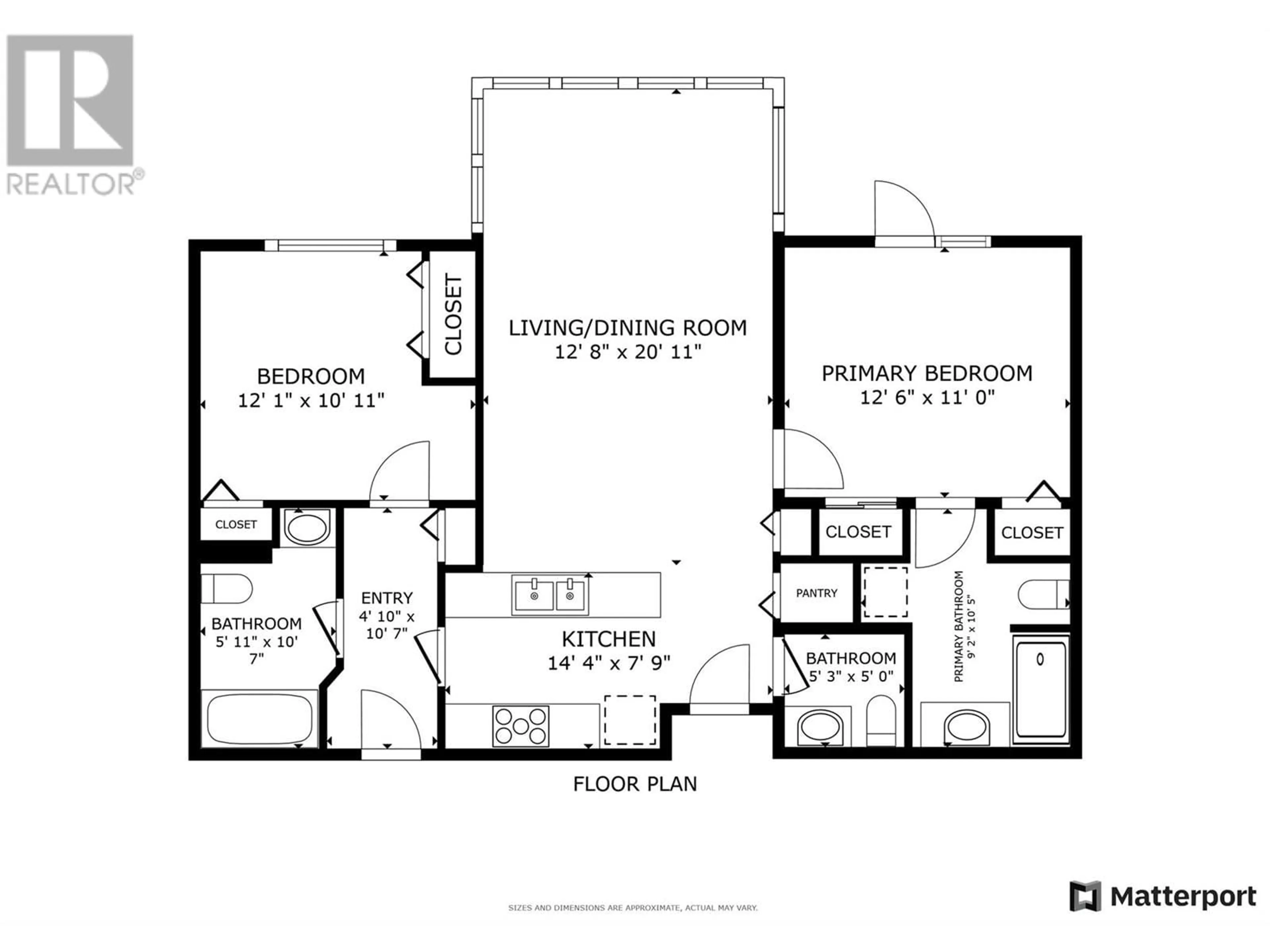 Floor plan for 4205 Gellatly Road Unit# 342, West Kelowna British Columbia V4T2K2