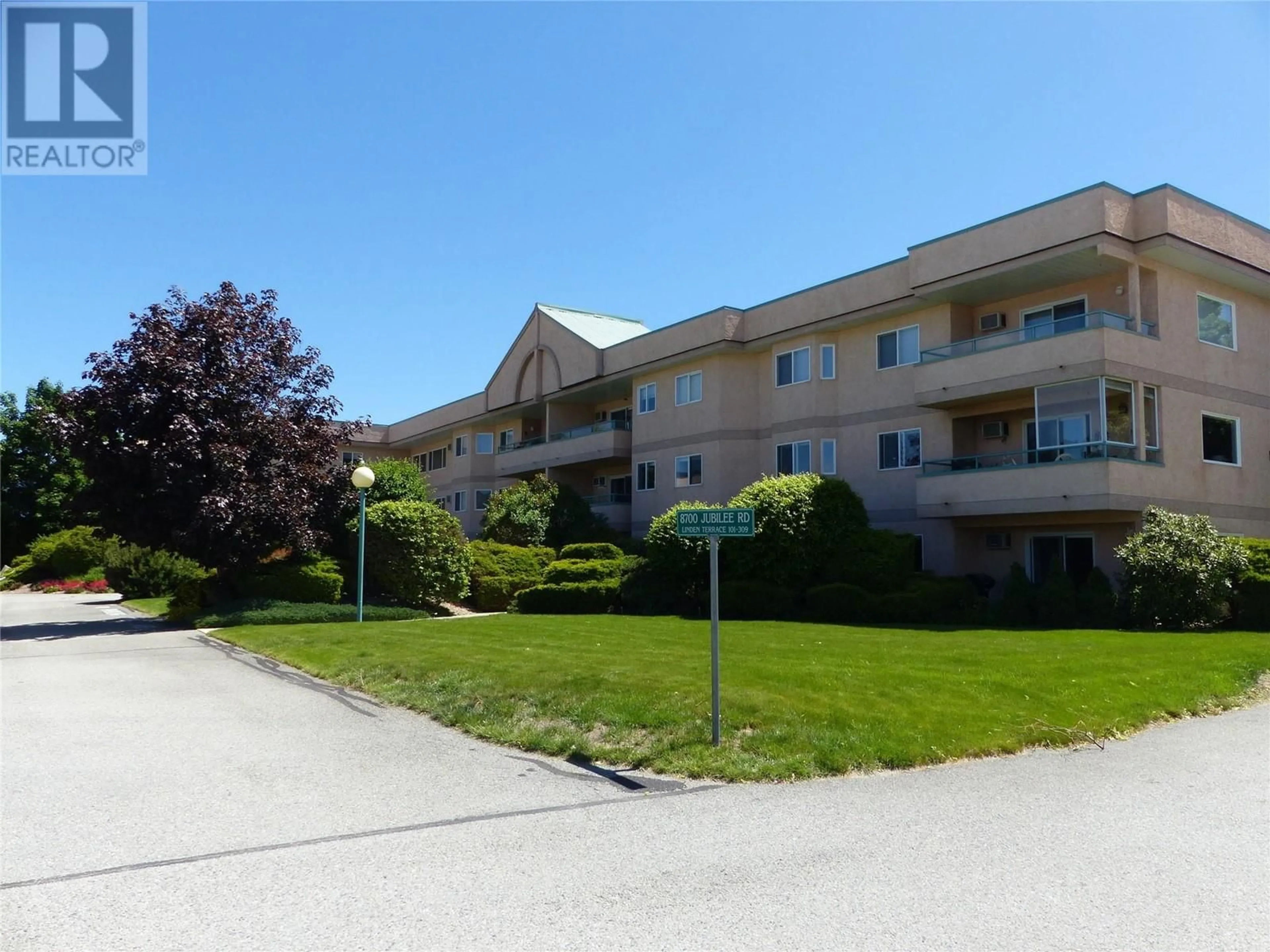 A pic from exterior of the house or condo, the front or back of building for 8700 Jubilee Road E Unit# 205, Summerland British Columbia V0H1Z5