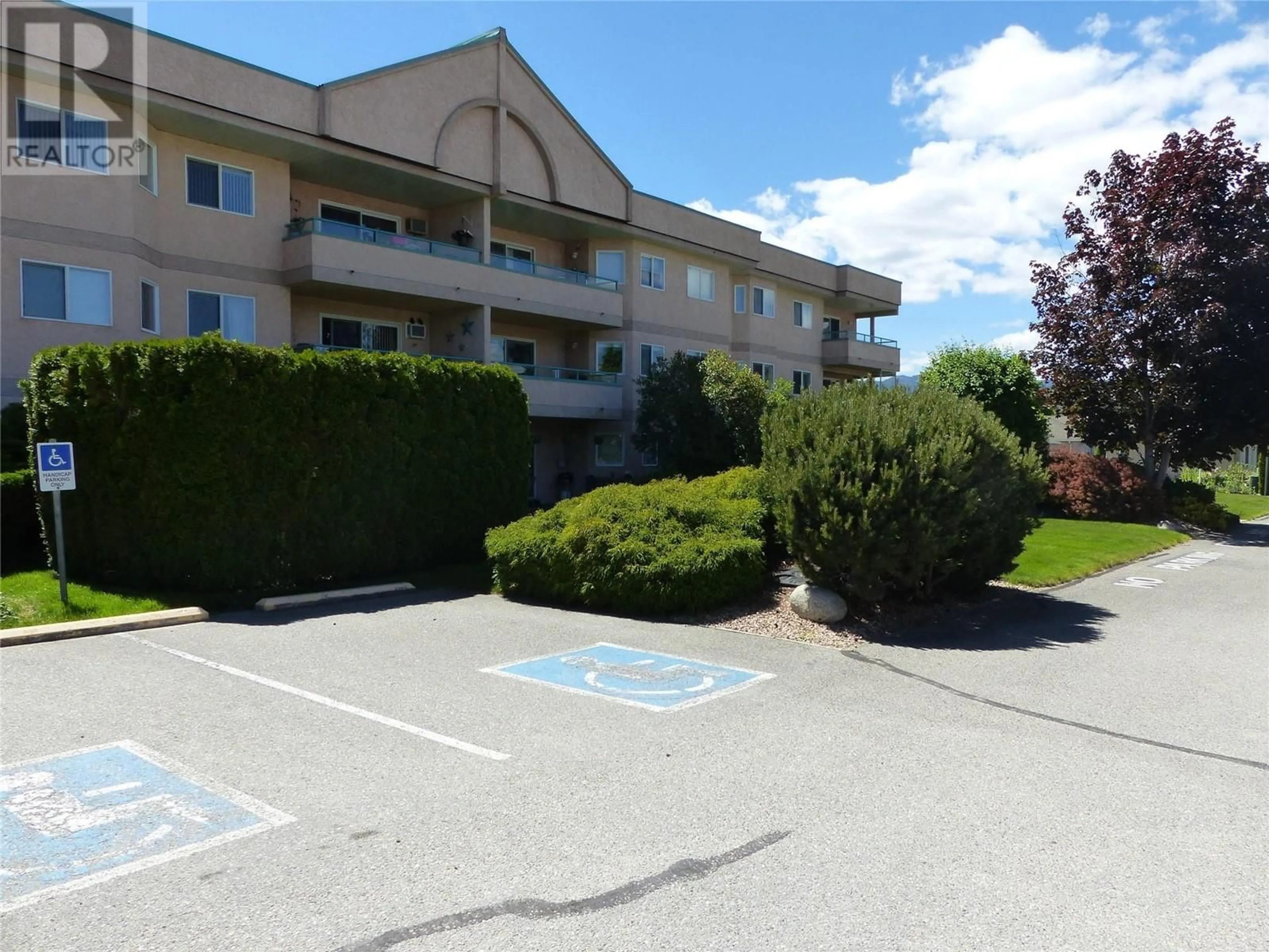 Patio, the front or back of building for 8700 Jubilee Road E Unit# 205, Summerland British Columbia V0H1Z5