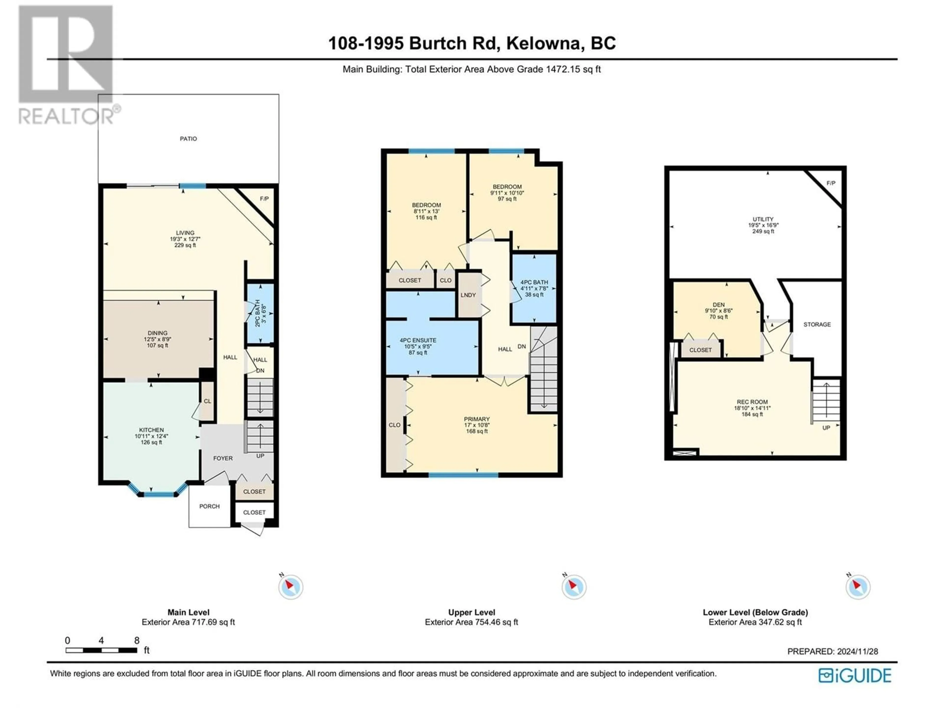 Floor plan for 1995 Burtch Road Unit# 108, Kelowna British Columbia V1Y4B4