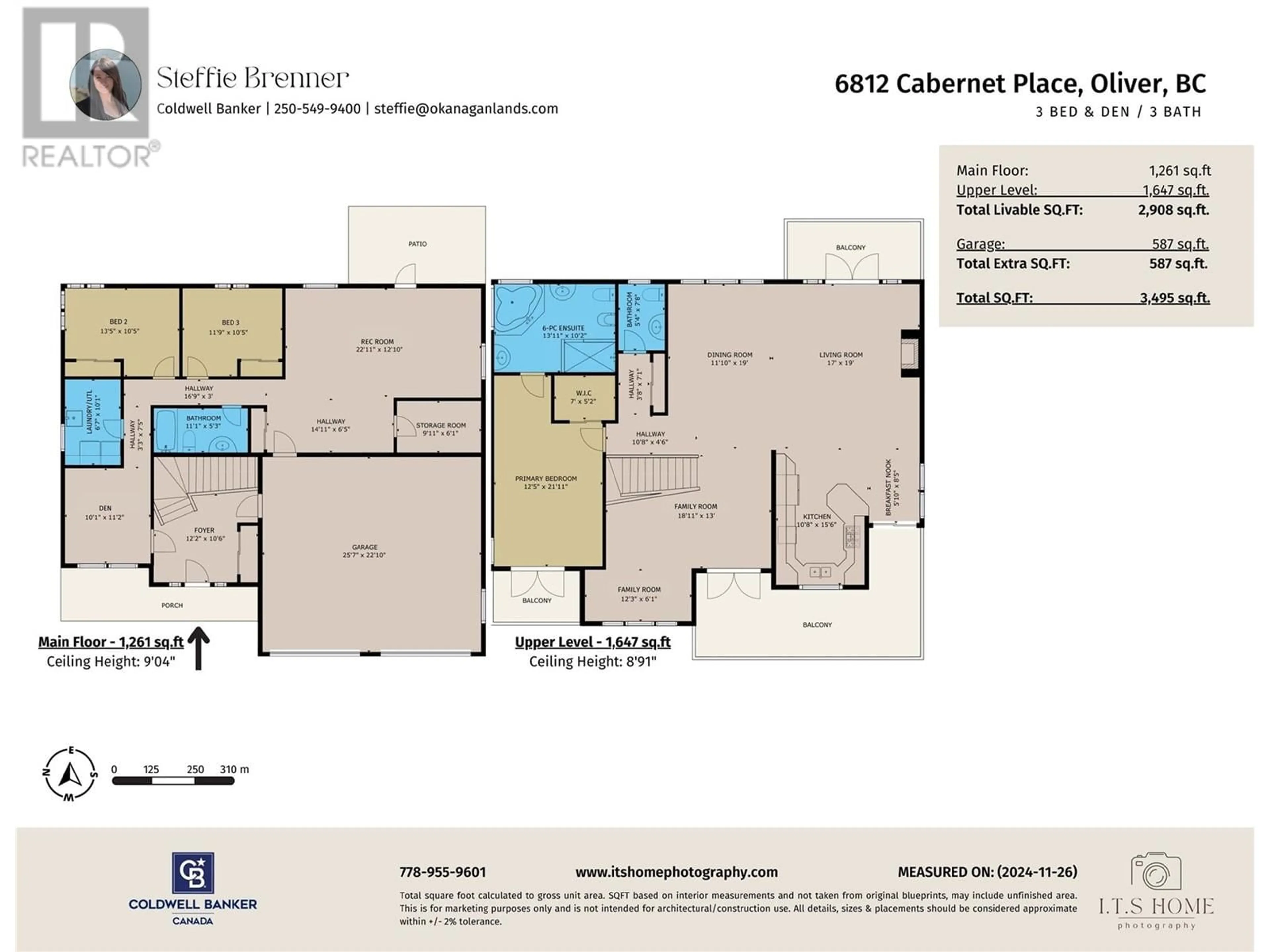 Floor plan for 6812 Cabernet Place, Oliver British Columbia V0H1T4