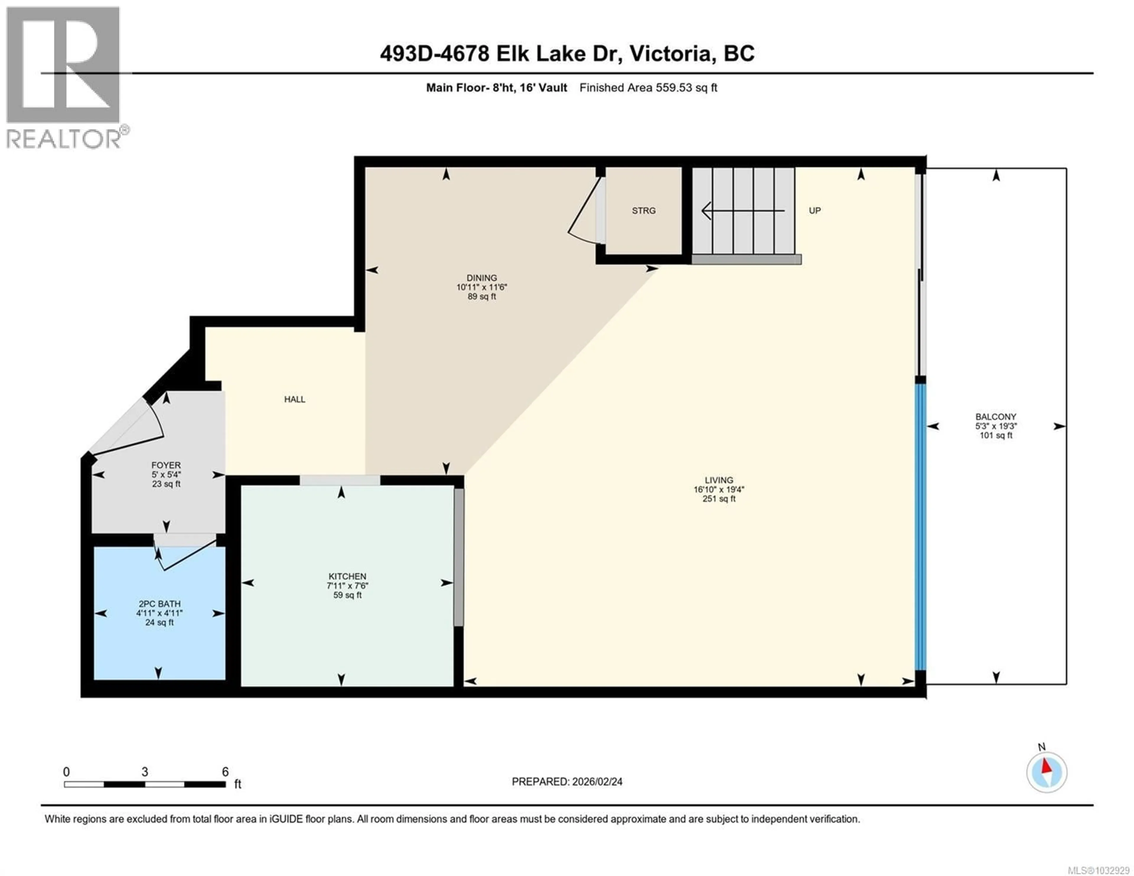 Floor plan for 493D - 4678 ELK LAKE DRIVE, Saanich British Columbia V8Z5M1
