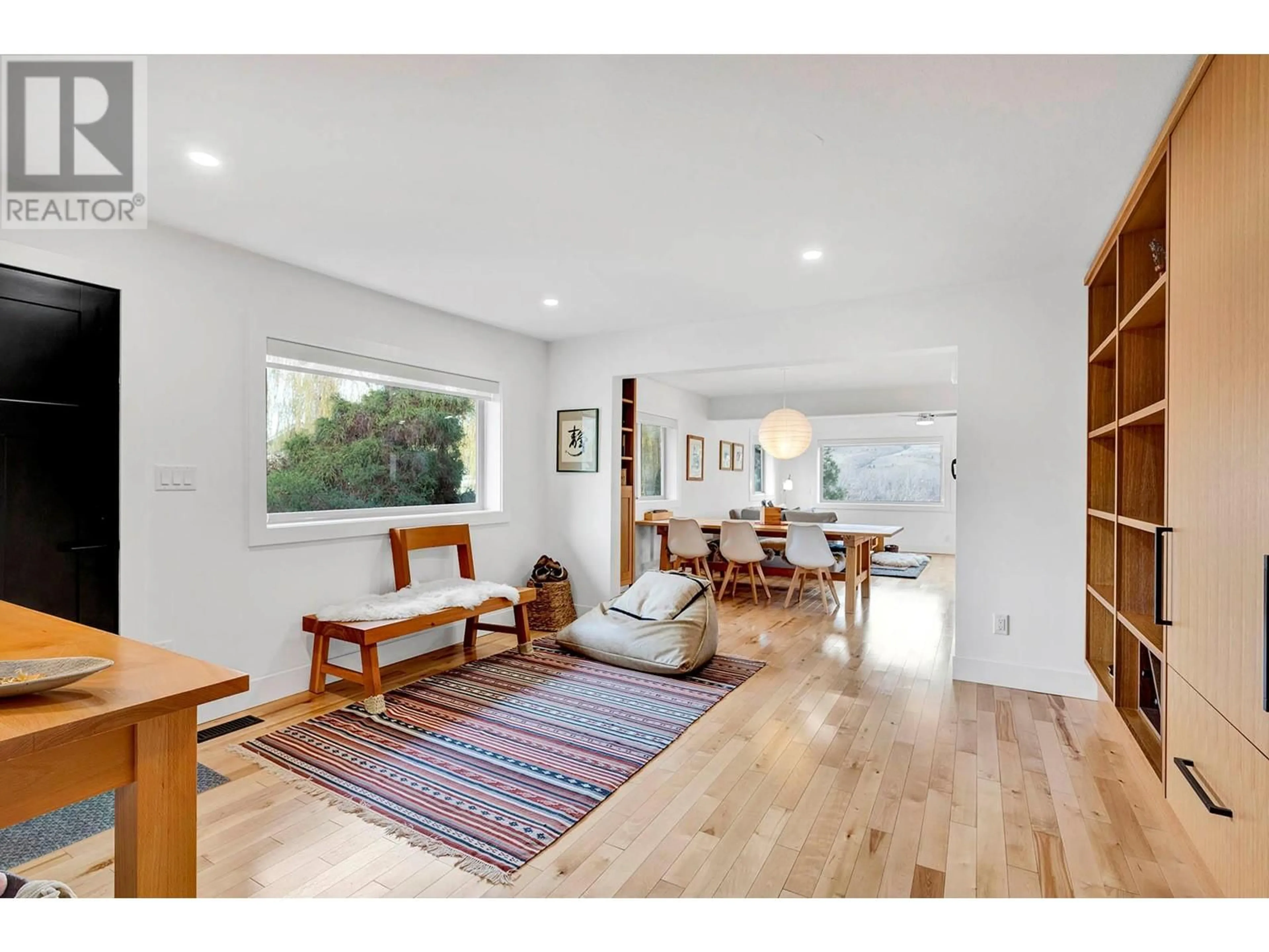 Living room, wood floors for 607 Lyne Road, Kamloops British Columbia V2B6N5