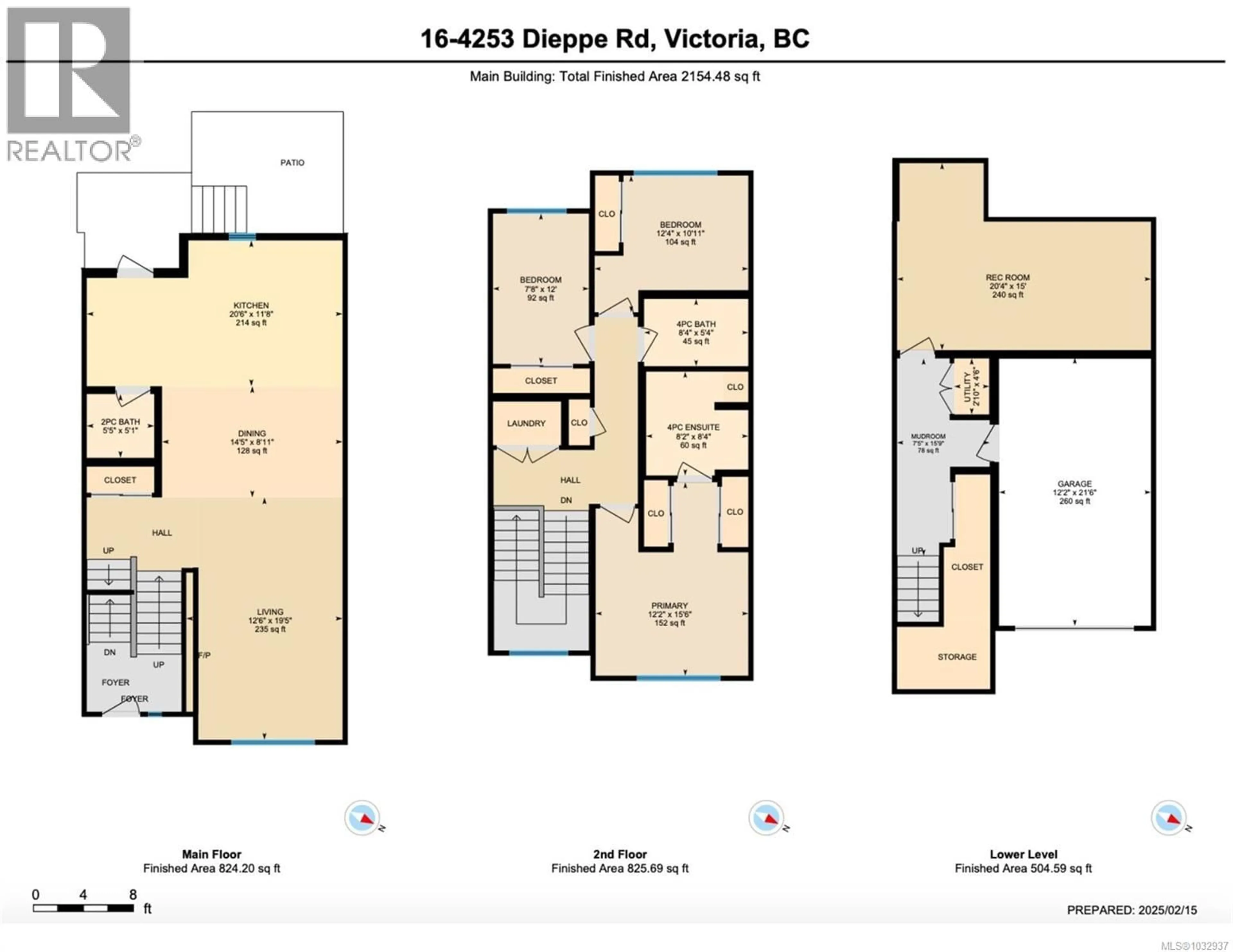 Floor plan for 16 - 4253 DIEPPE ROAD, Saanich British Columbia V8X2N2