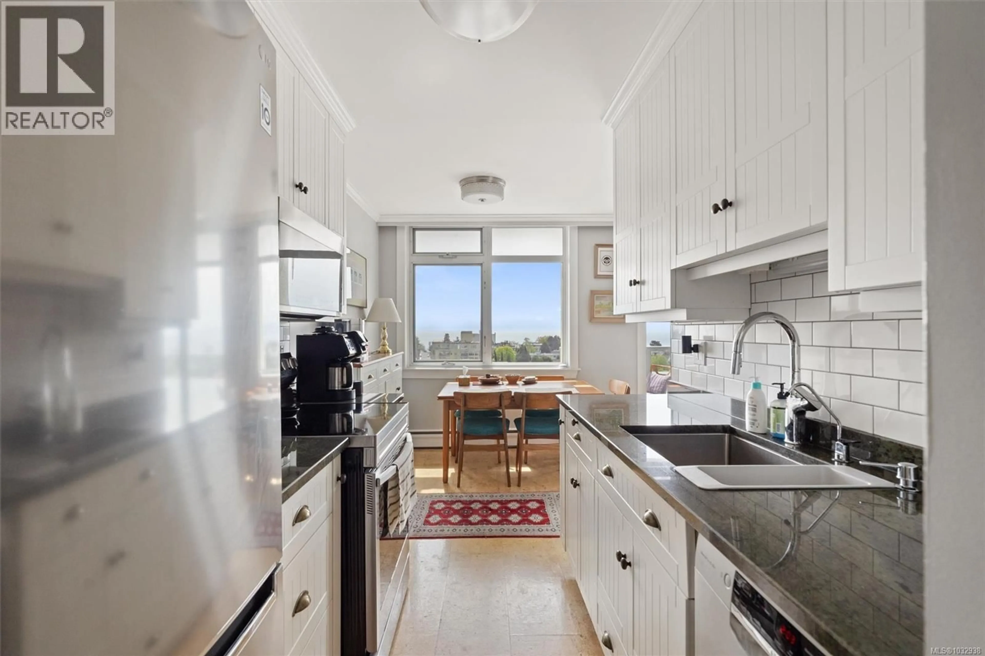 Standard kitchen, ceramic/tile floor for 1005 - 250 DOUGLAS STREET, Victoria British Columbia V8V2P4