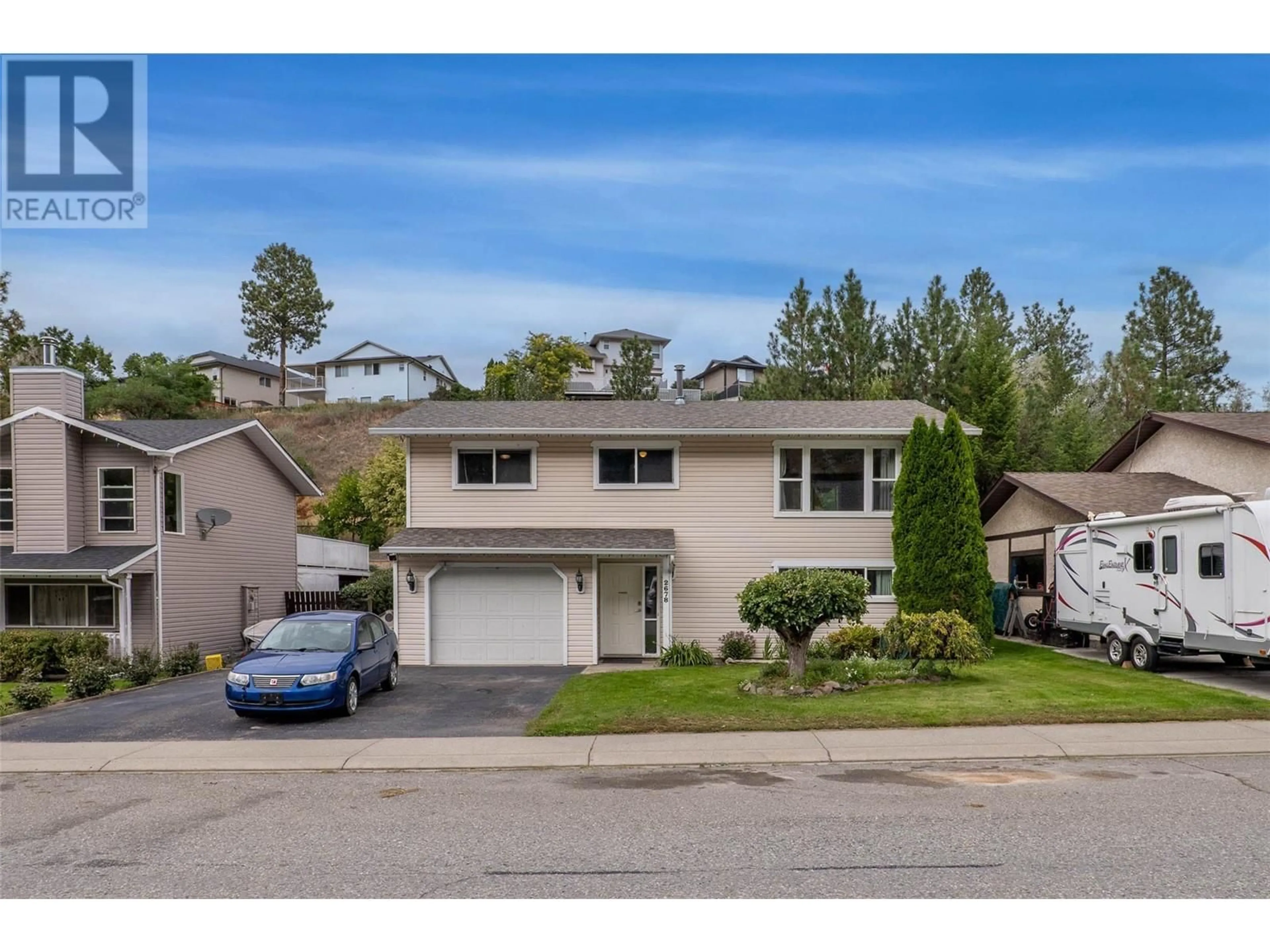 Frontside or backside of a home, the street view for 2678 QU'APPELLE Boulevard, Kamloops British Columbia V2E2H7