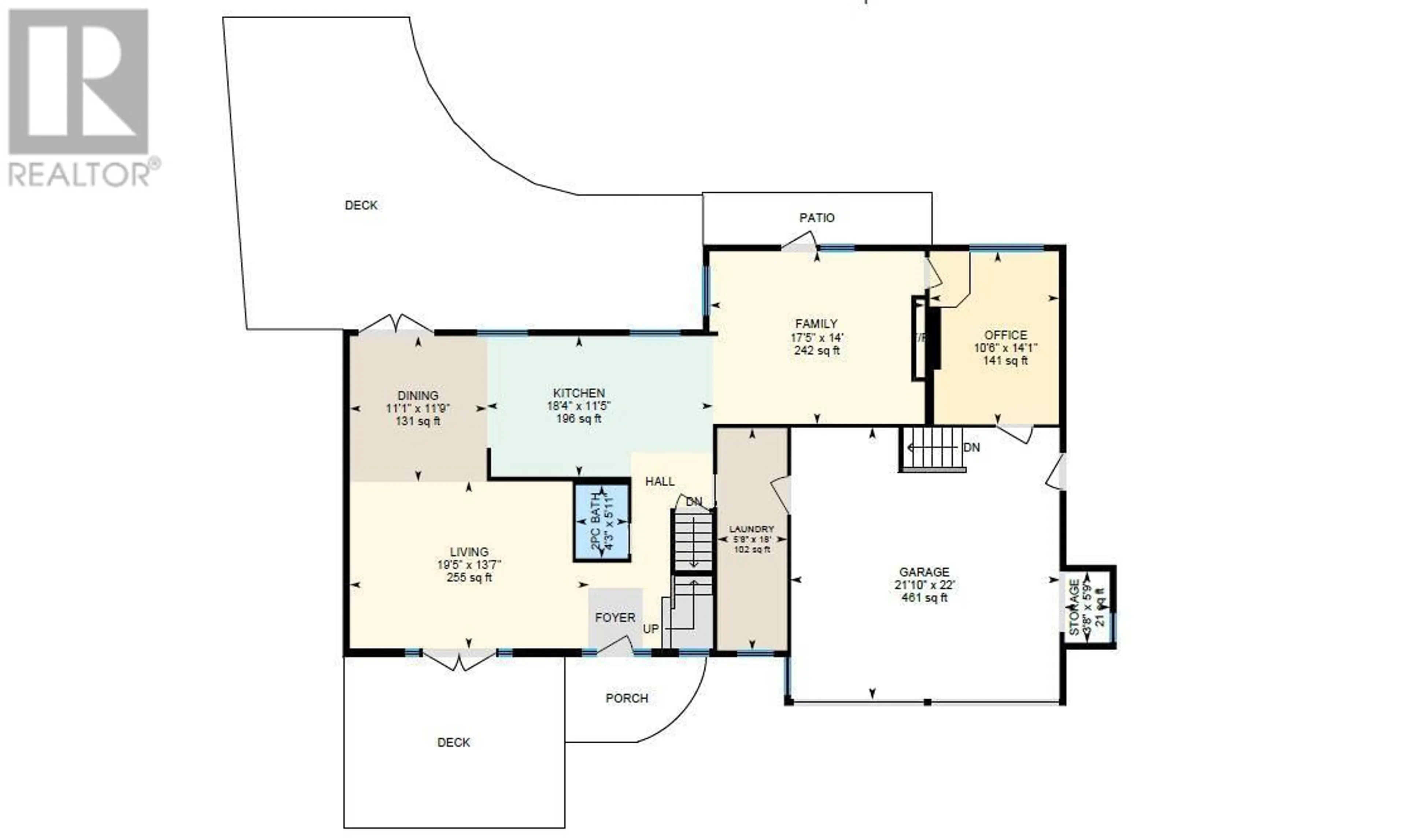 Floor plan for 827 Coronado Court, Kelowna British Columbia V1W2C4