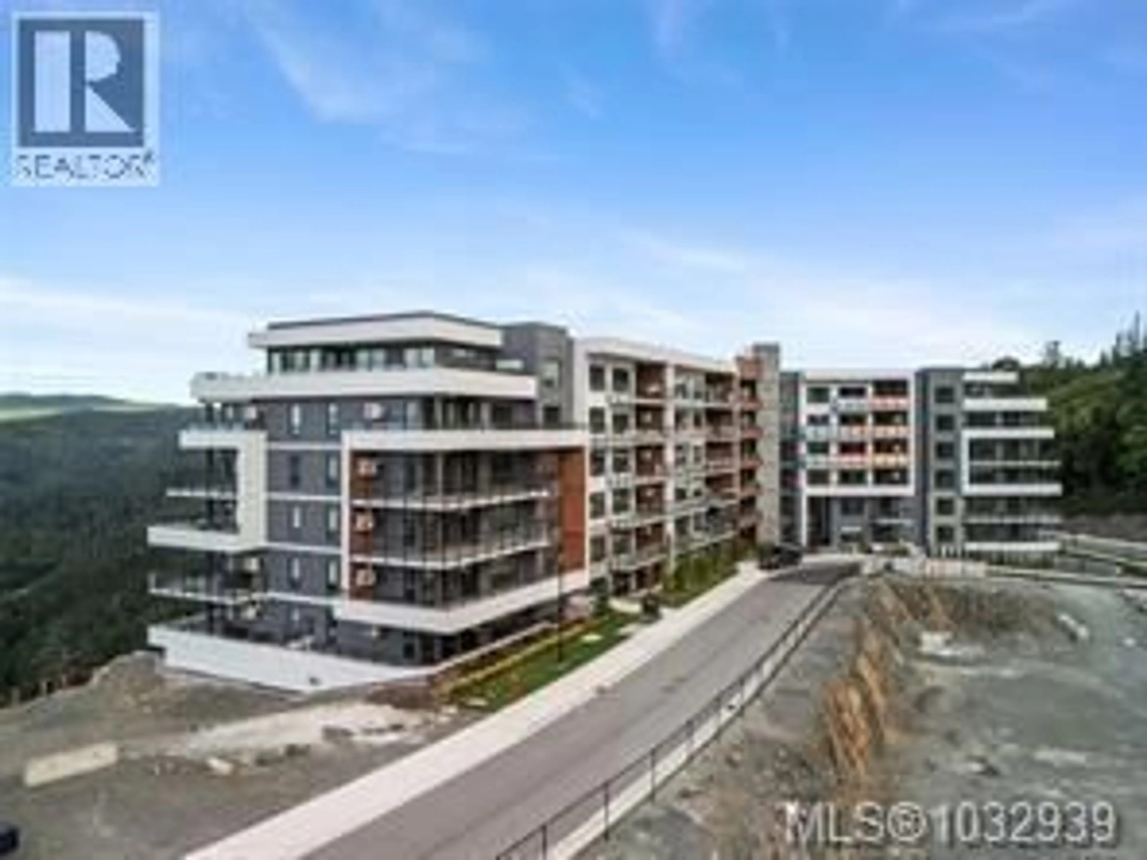 A pic from outside/outdoor area/front of a property/back of a property/a pic from drone, city buildings view from balcony for 614 - 1810 SELENITE PLACE, Langford British Columbia V9B7E2