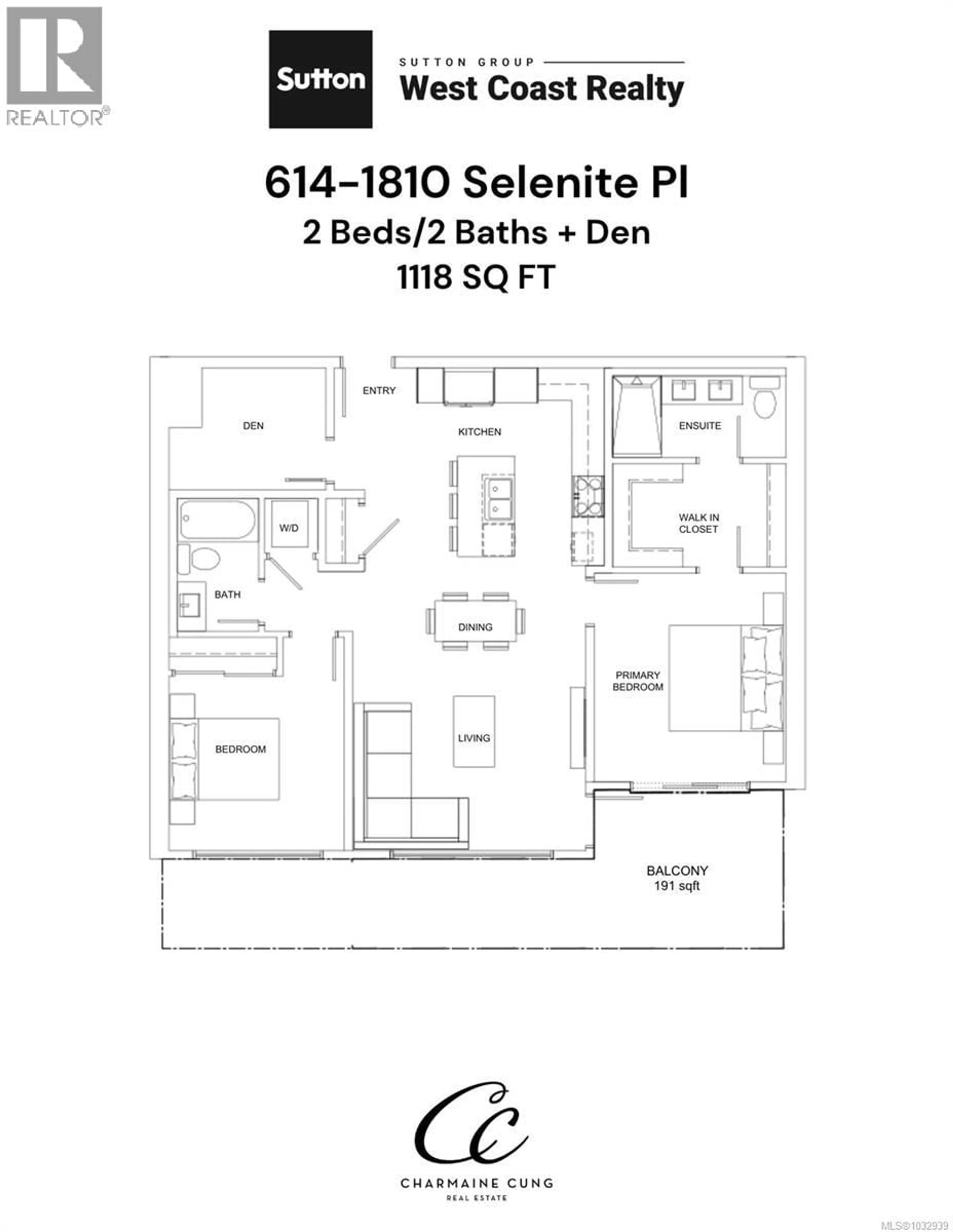 Floor plan for 614 - 1810 SELENITE PLACE, Langford British Columbia V9B7E2