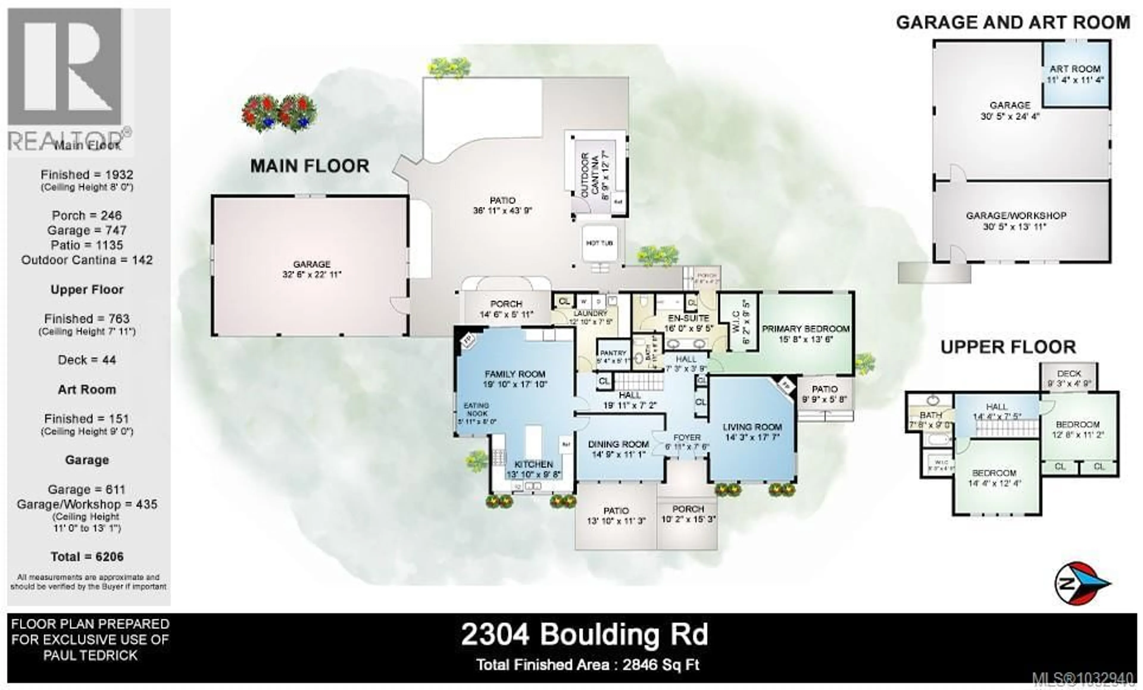 Floor plan for 2304 BOULDING ROAD, Mill Bay British Columbia V8H1B6