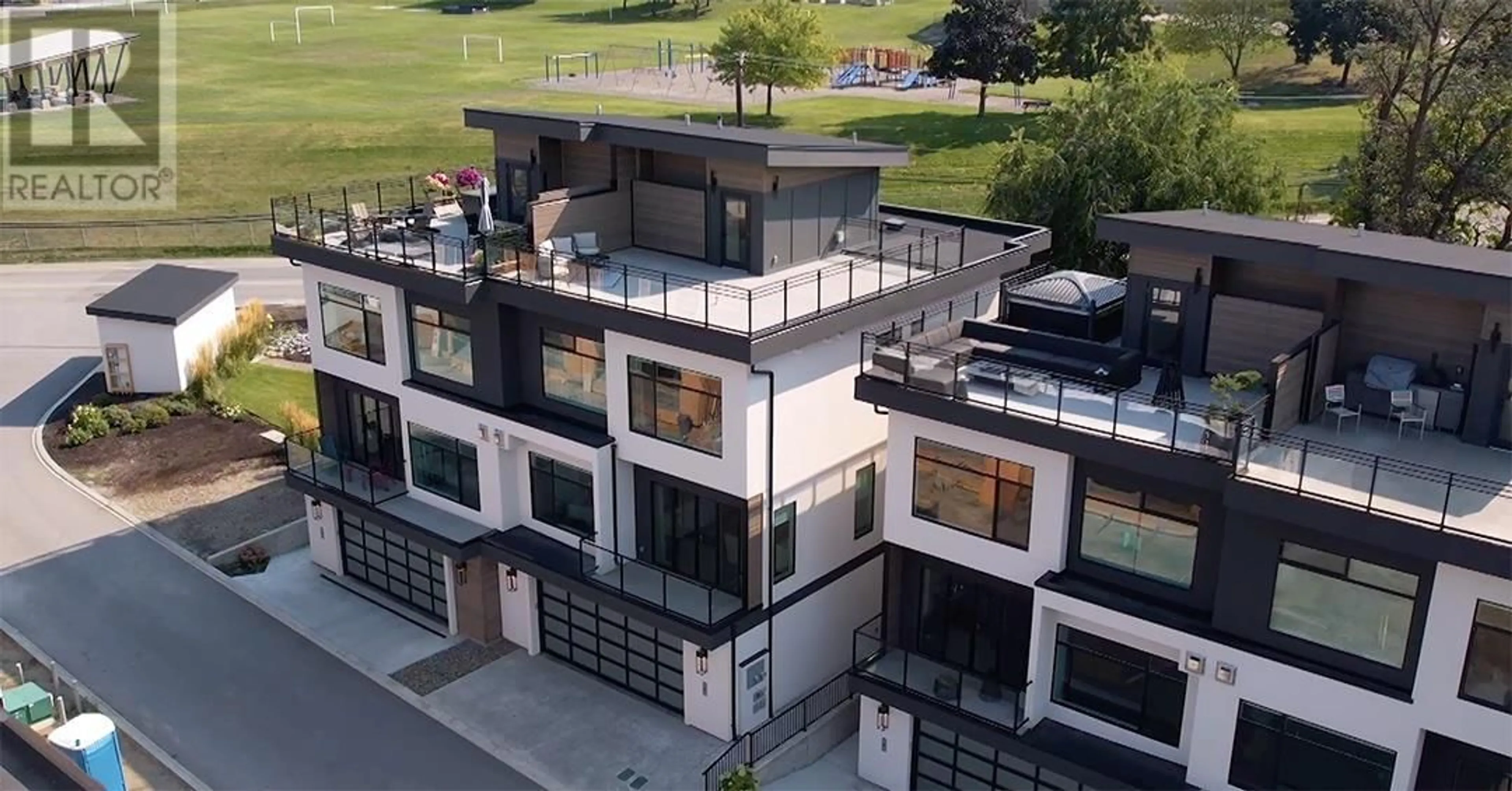 A pic from outside/outdoor area/front of a property/back of a property/a pic from drone, building for 16 - 7920 KIDSTON ROAD, Coldstream British Columbia V1B0B4