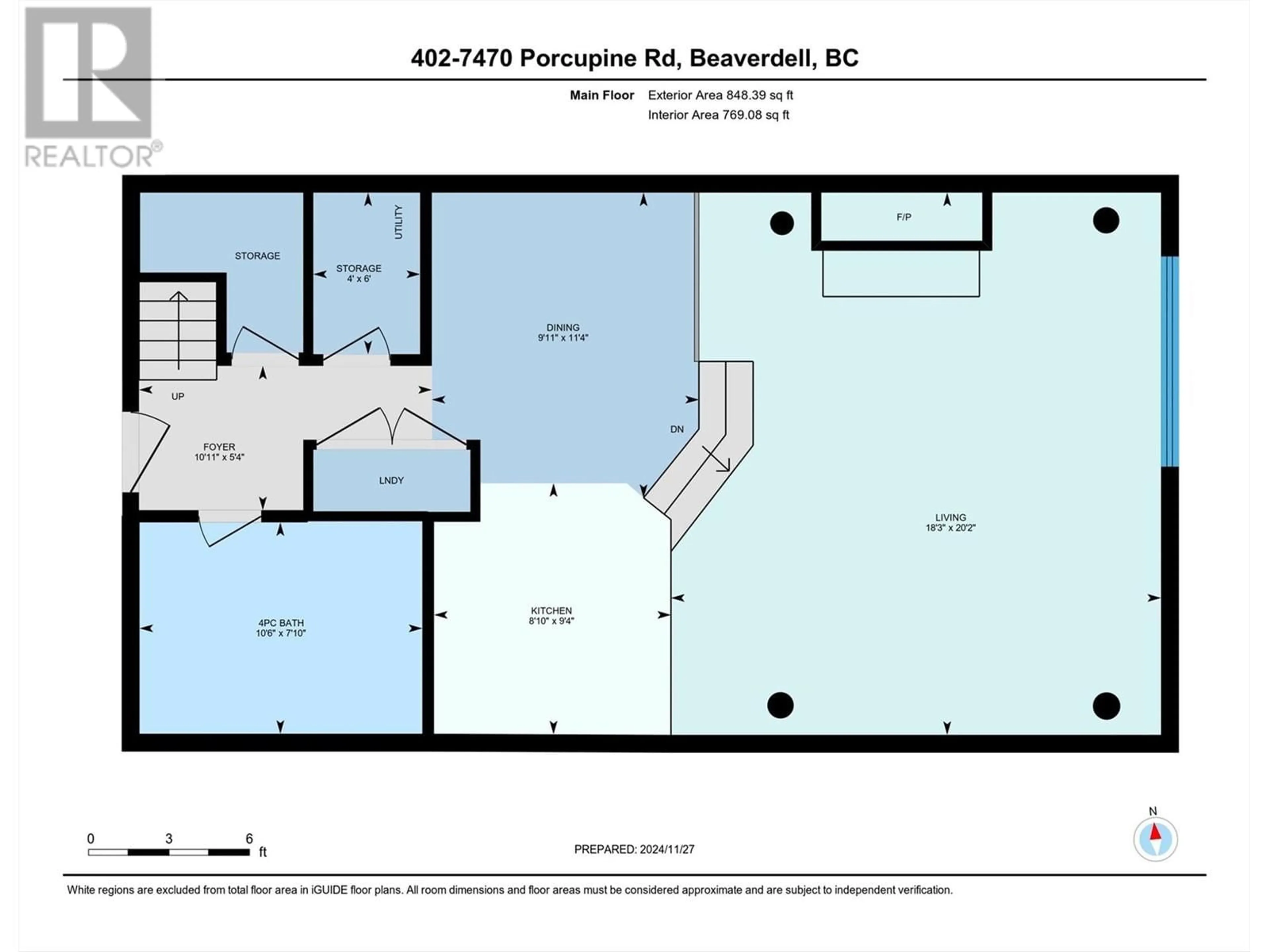 Floor plan for 402 - 7470 PORCUPINE ROAD, Big White British Columbia V1P1P3